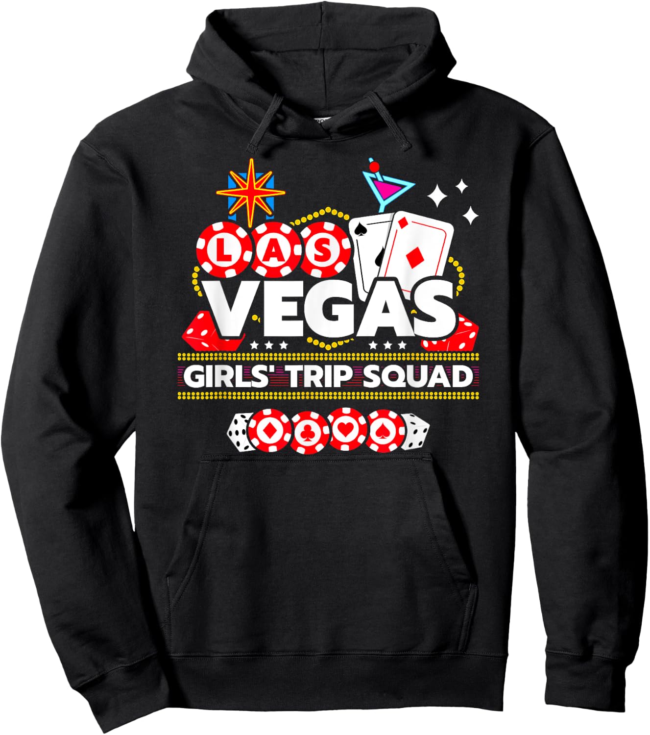 Las Vegas Vacation - Girls Trip Squad - Vegas Girls Trip Hoodie - Hoodie | Black