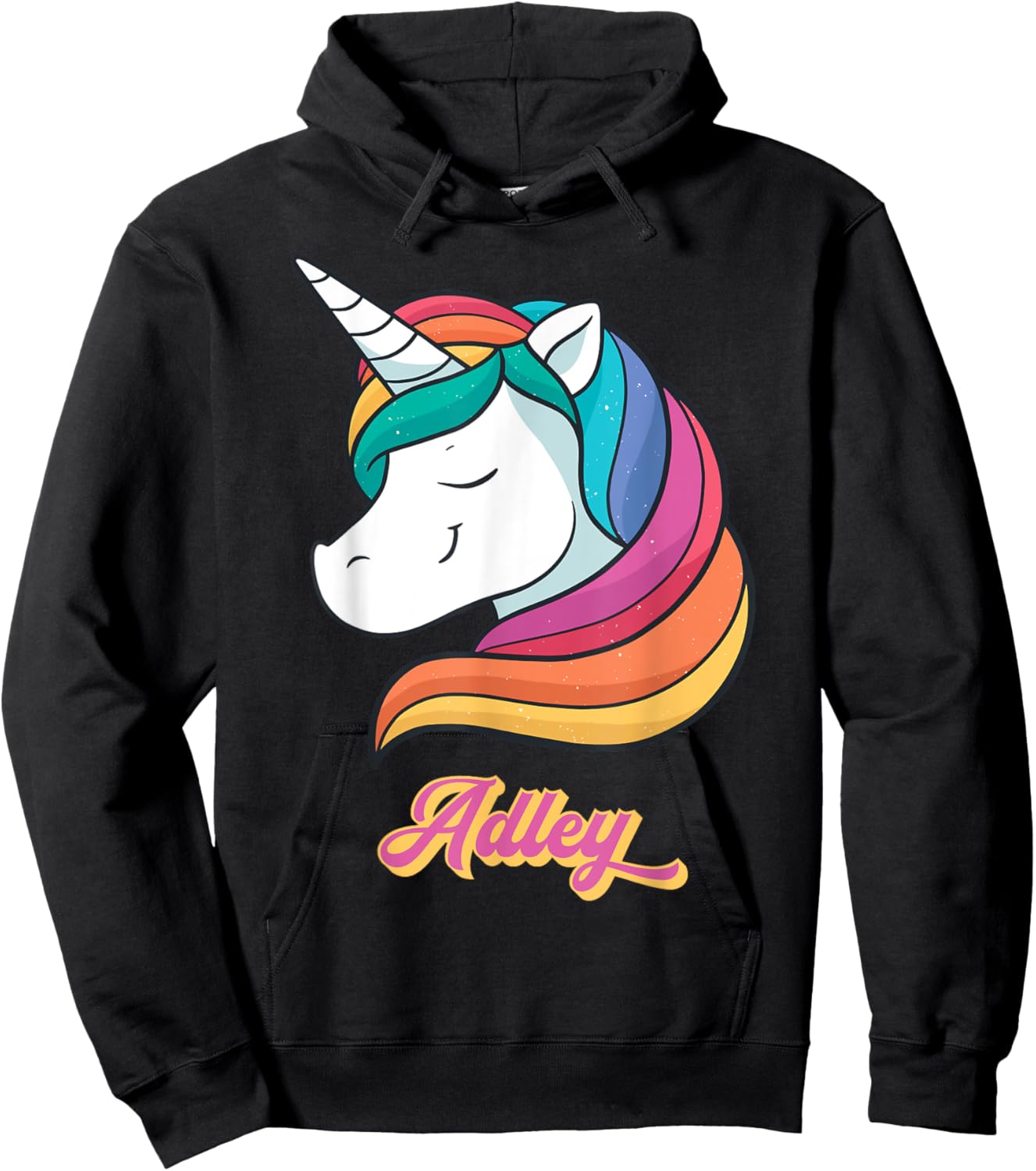 Adley Merch Unicorn Design Hoodie - Hoodie | Black