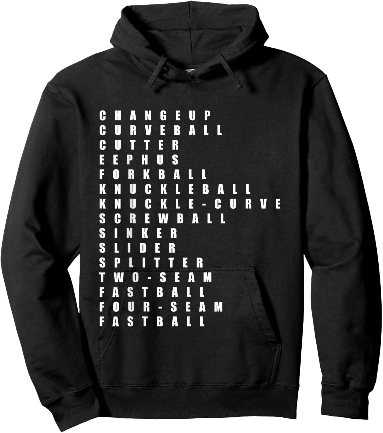 Pitcher Baseball Apparel - Baseball Hoodie - Hoodie | Black