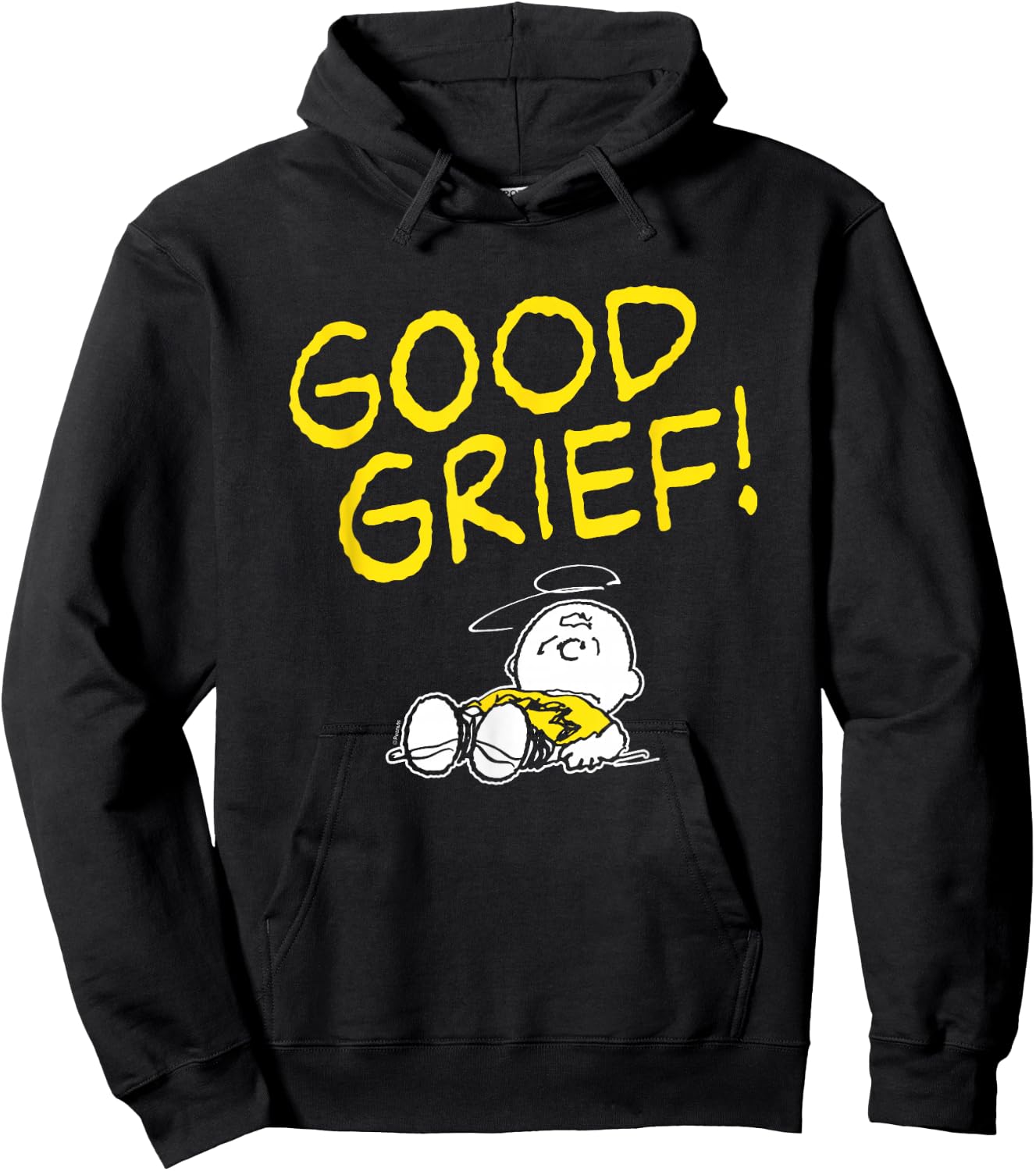 Peanuts - Charlie Brown Good Grief Hoodie - Hoodie | Black