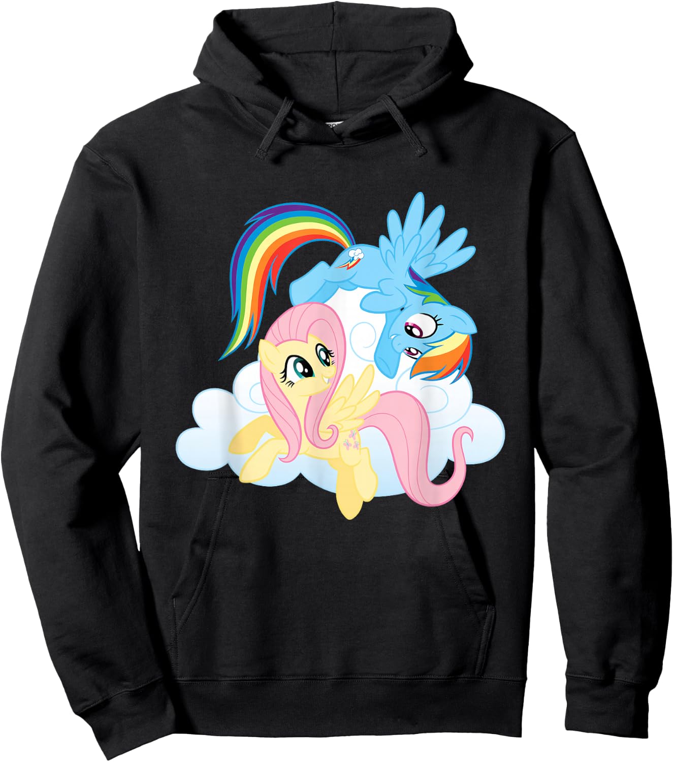 My Little Pony Fluttershy and Rainbow Dash Hoodie - Hoodie | Black