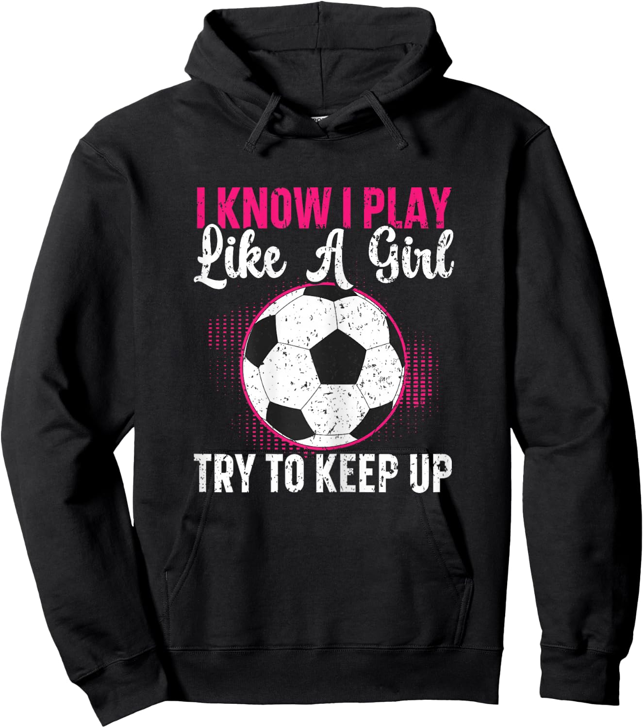 Soccer Girl Soccer Player Hoodie - Hoodie | Black