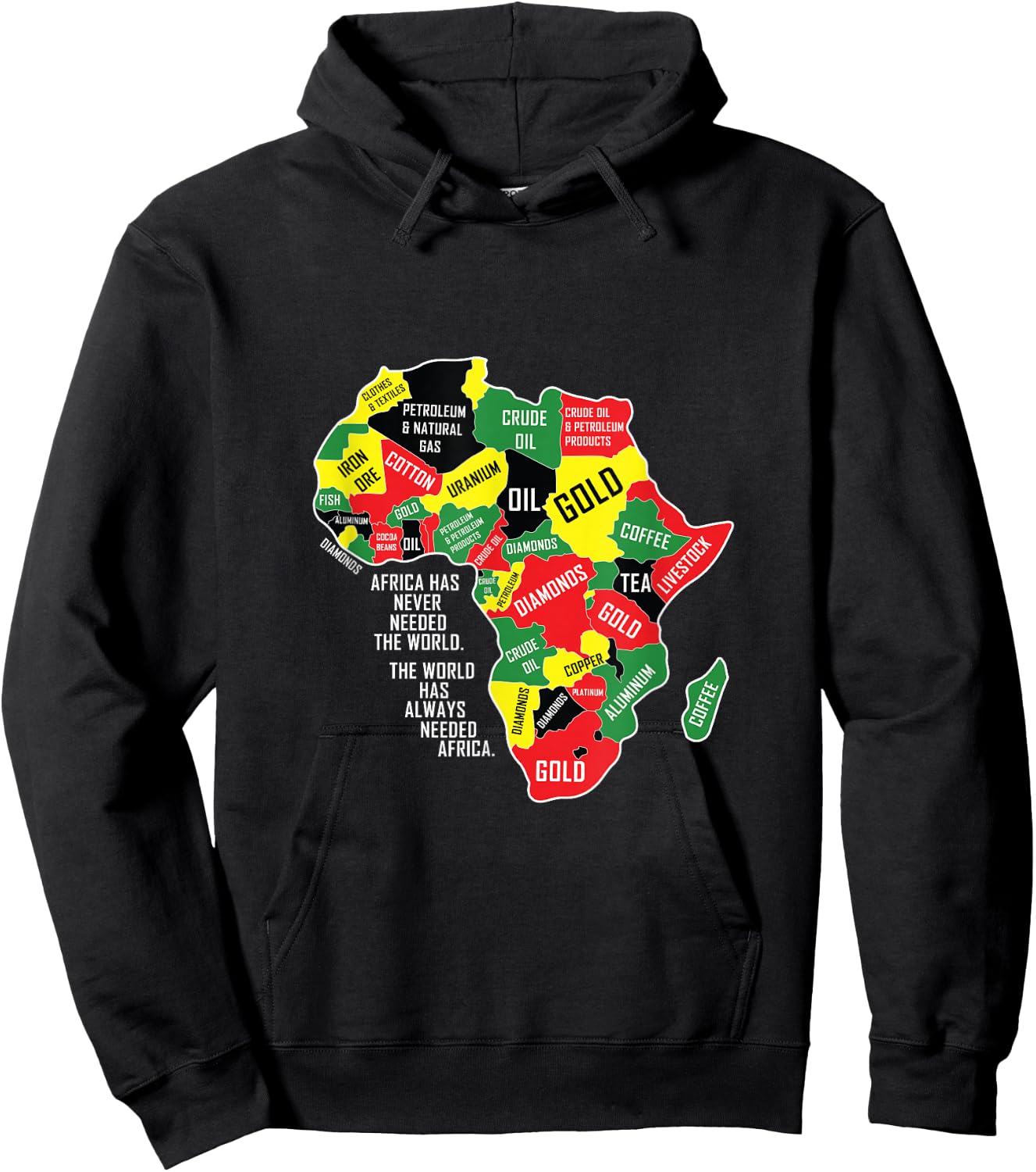 Africa Has Never Needed The World Black History BLM Melanin Hoodie - Hoodie | Black