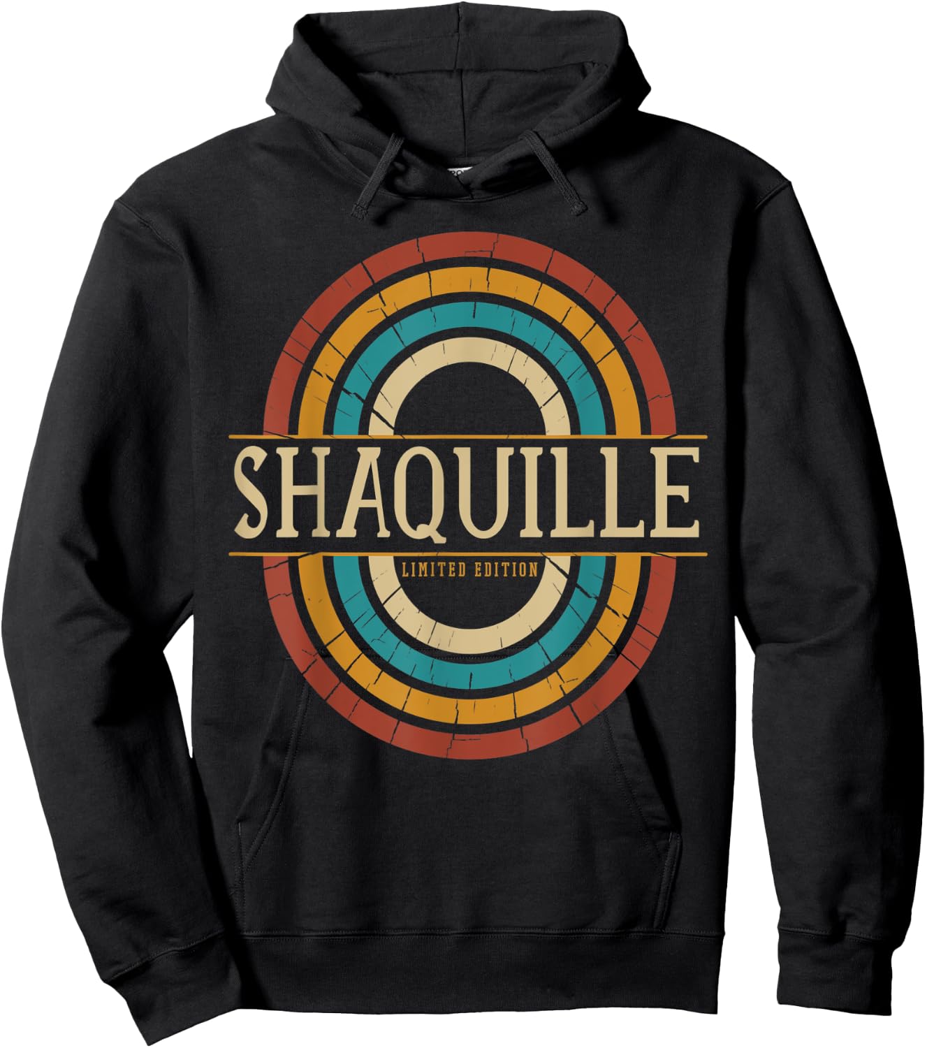 Shaquille Name Personalized Men Boys Vintage Appreciation Hoodie - Hoodie | Black