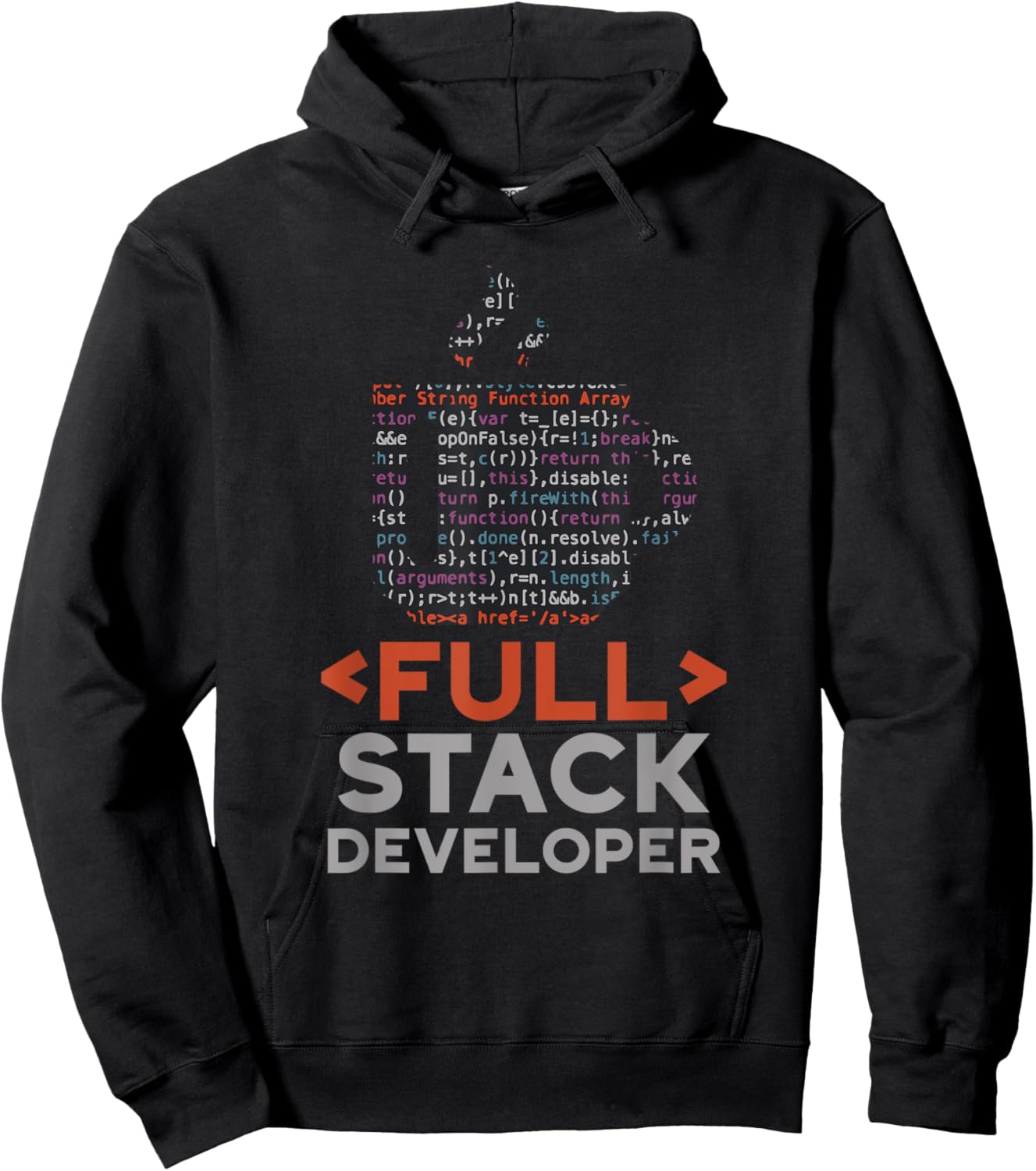 Full Stack Developer Coder Coding Code Sayings Programmer Hoodie - Hoodie | Black