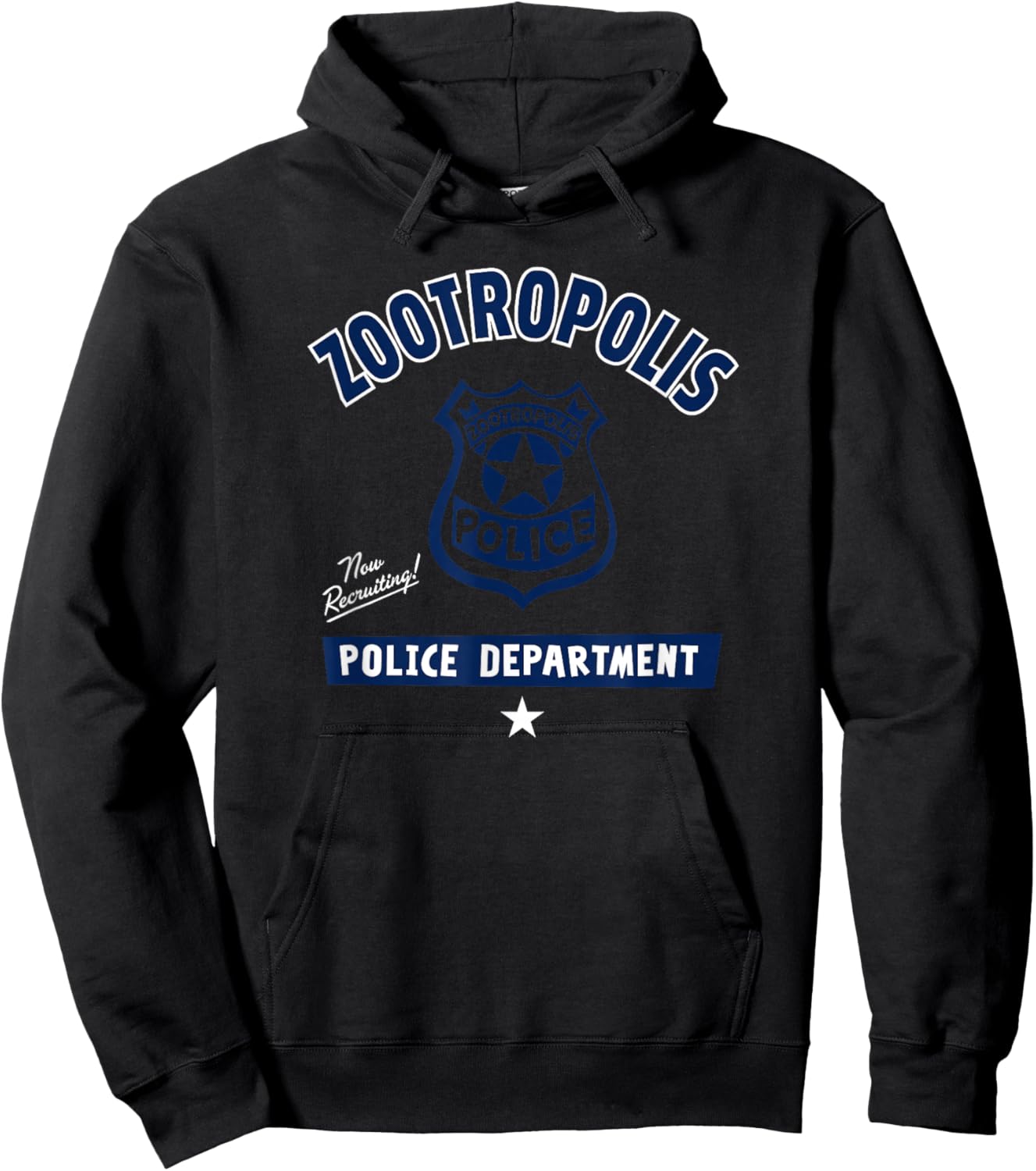 Disney Zootopia Vintage Zootropolis Police Department Badge Hoodie - Hoodie | Black