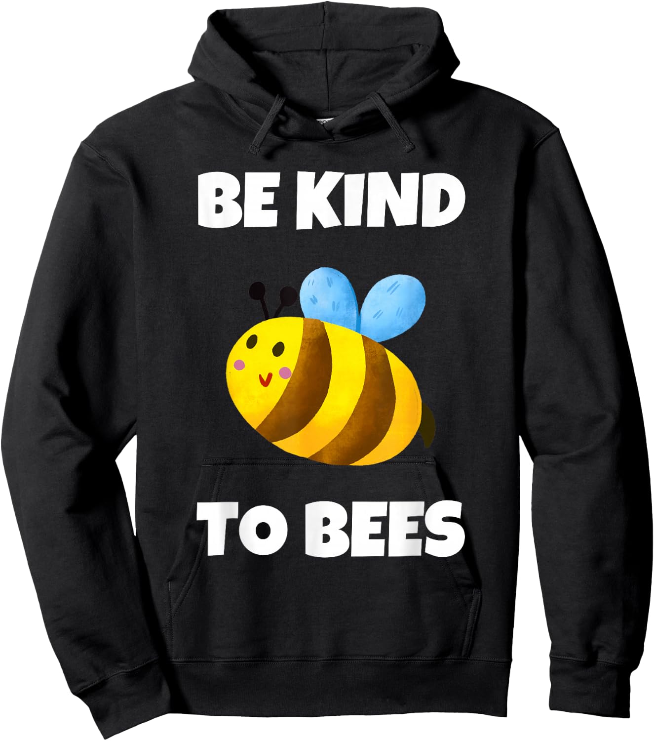 Cute Bumble Bee Be Kind To Bees Kids Men Hoodie - Hoodie | Black