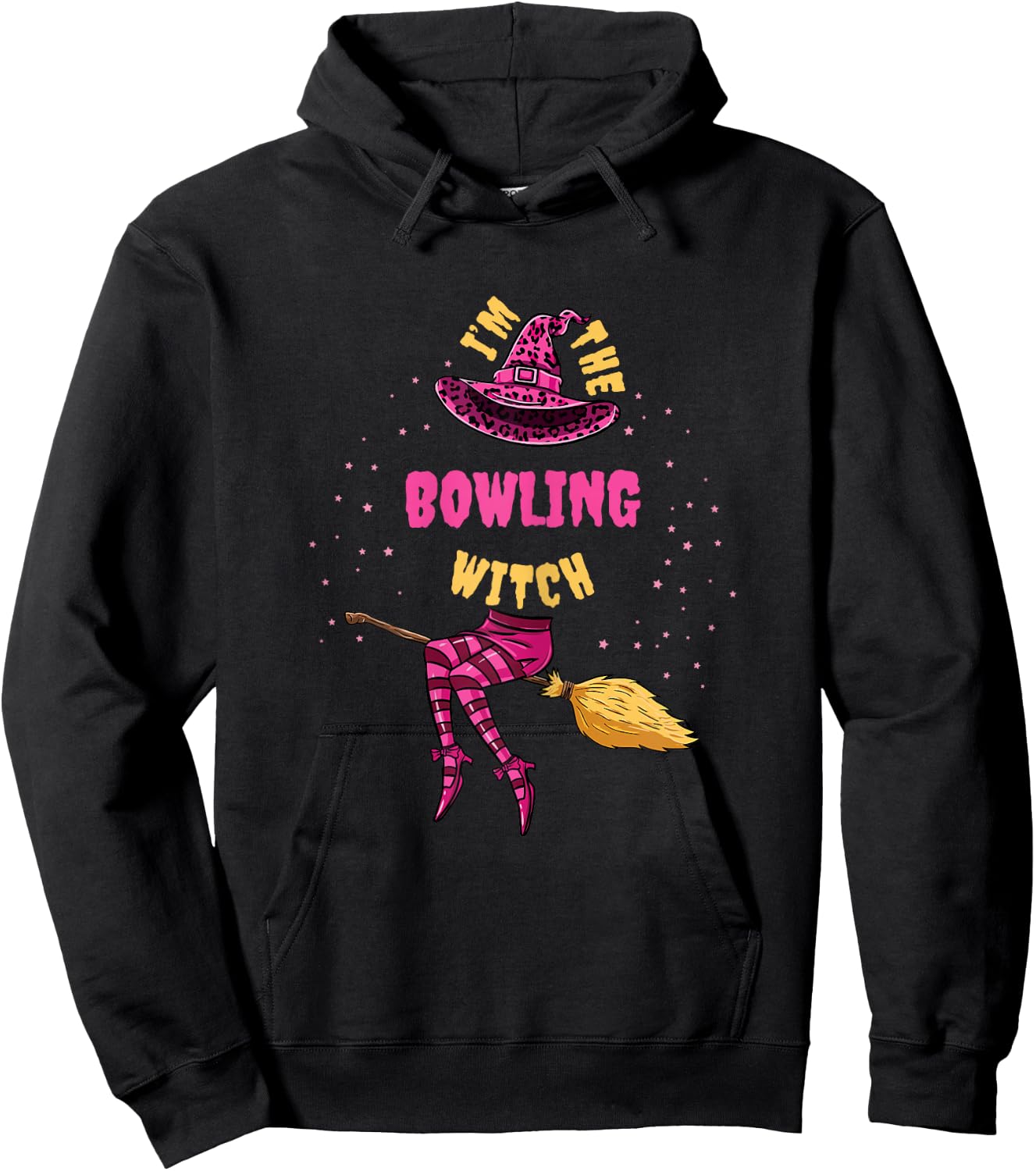 Im The Bowling Witch Halloween Matching Hoodie - Hoodie | Black