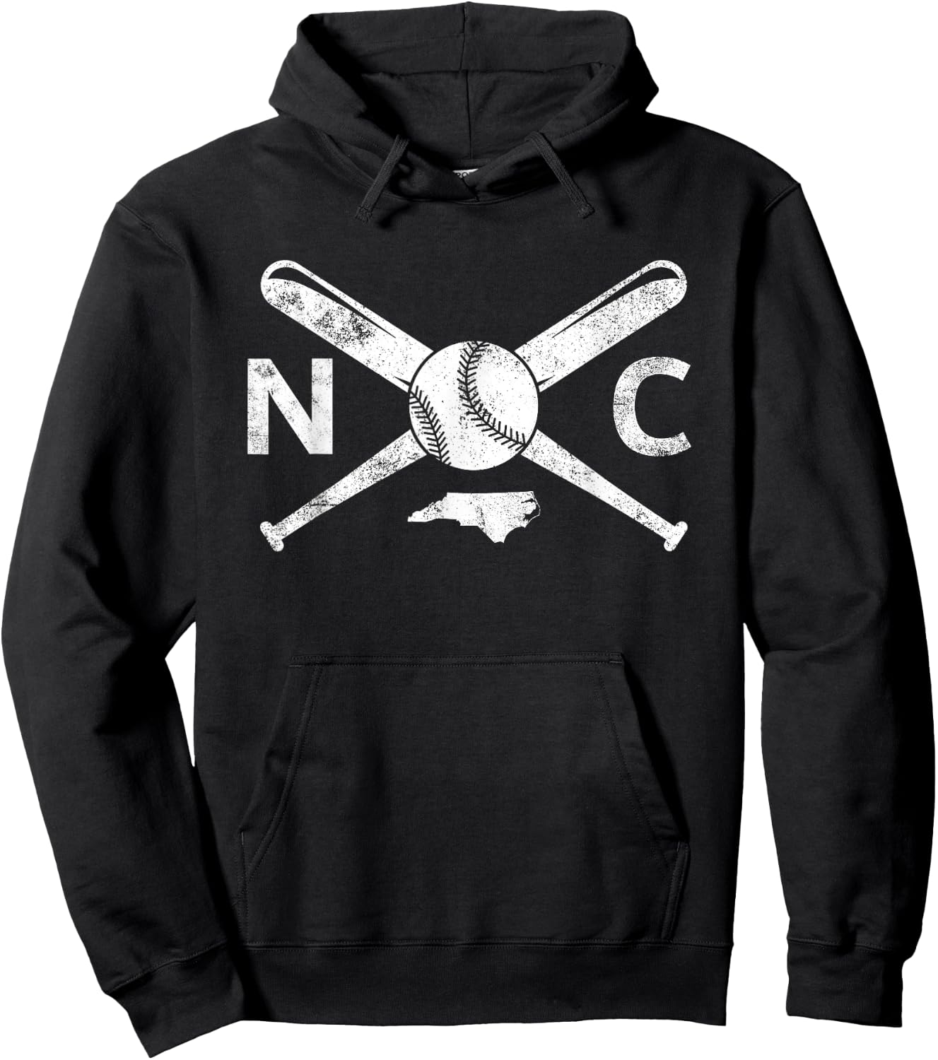 North Carolina Baseball NC Baseball North Carolina Baseball Hoodie - Hoodie | Black