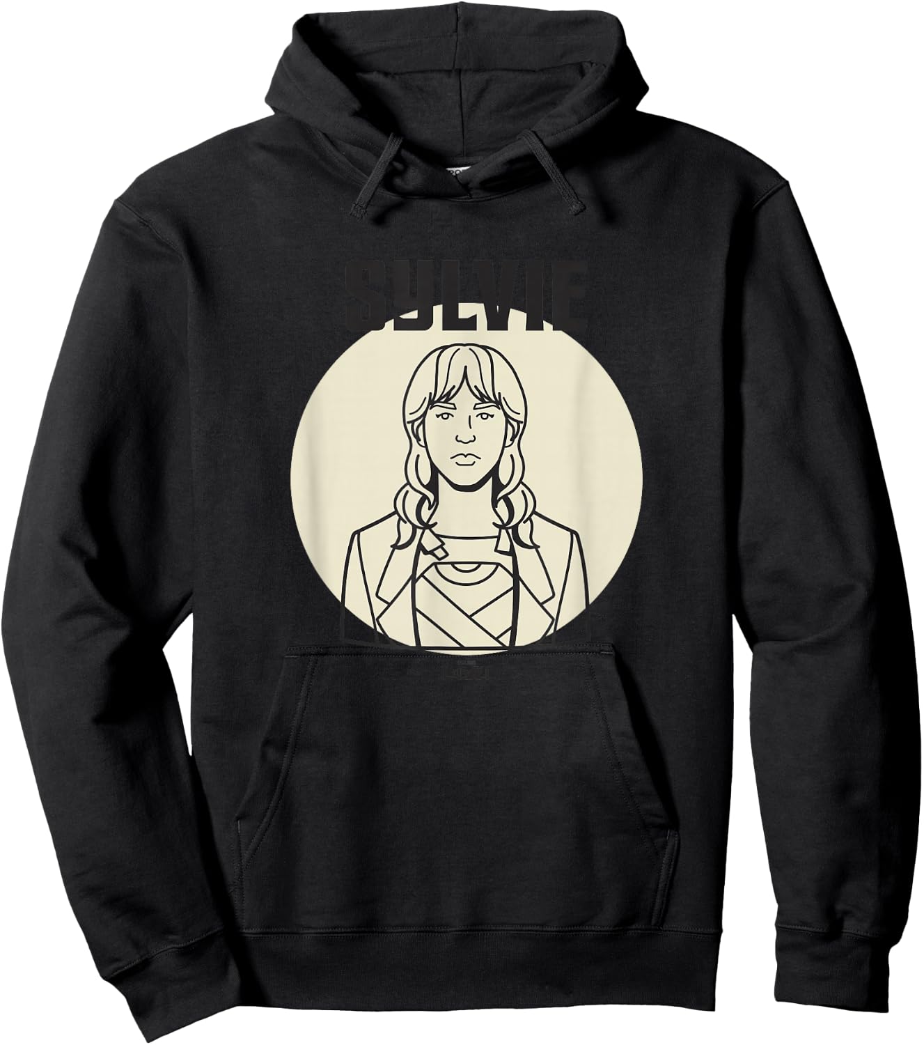 Marvel Loki Sylvie Variant Spotlight Line Art Portrait Hoodie - Hoodie | Black