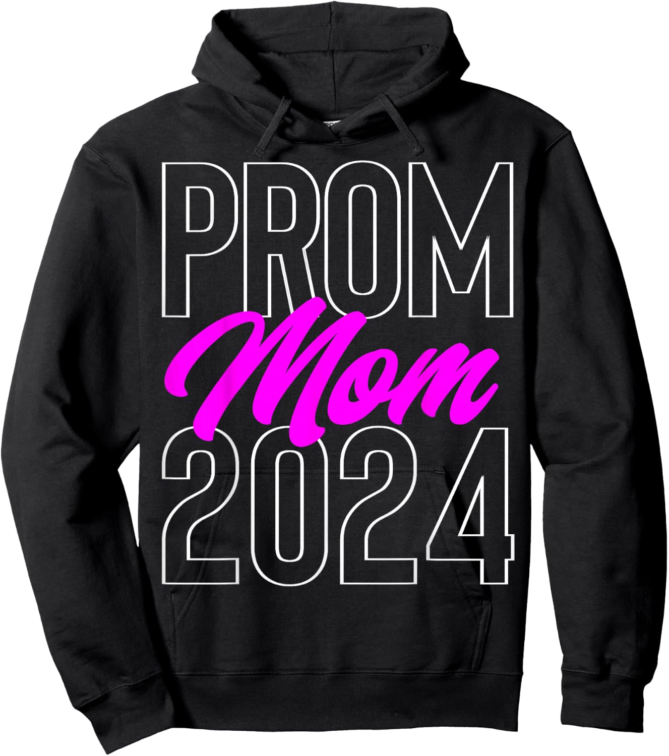 Prom Mom 2024 school dance chaperone or cute Prom party Hoodie - Hoodie | Black