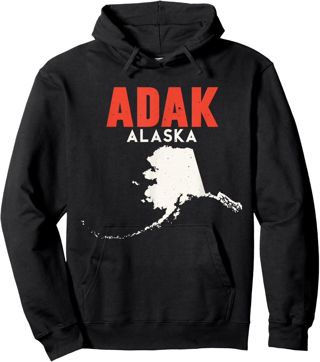 Adak Alaska USA State America Travel Alaskan Hoodie - Hoodie | Black