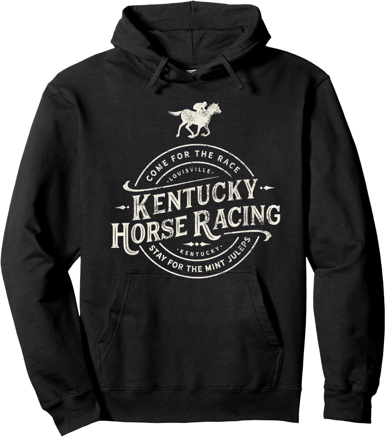 Funny Derby Day, Kentucky horse racing and mint juleps Hoodie - Hoodie | Black