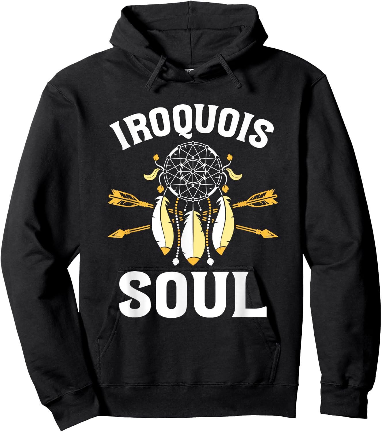 Iroquois Soul - Native Pride American Indian Tribe Iroquois Hoodie - Hoodie | Black