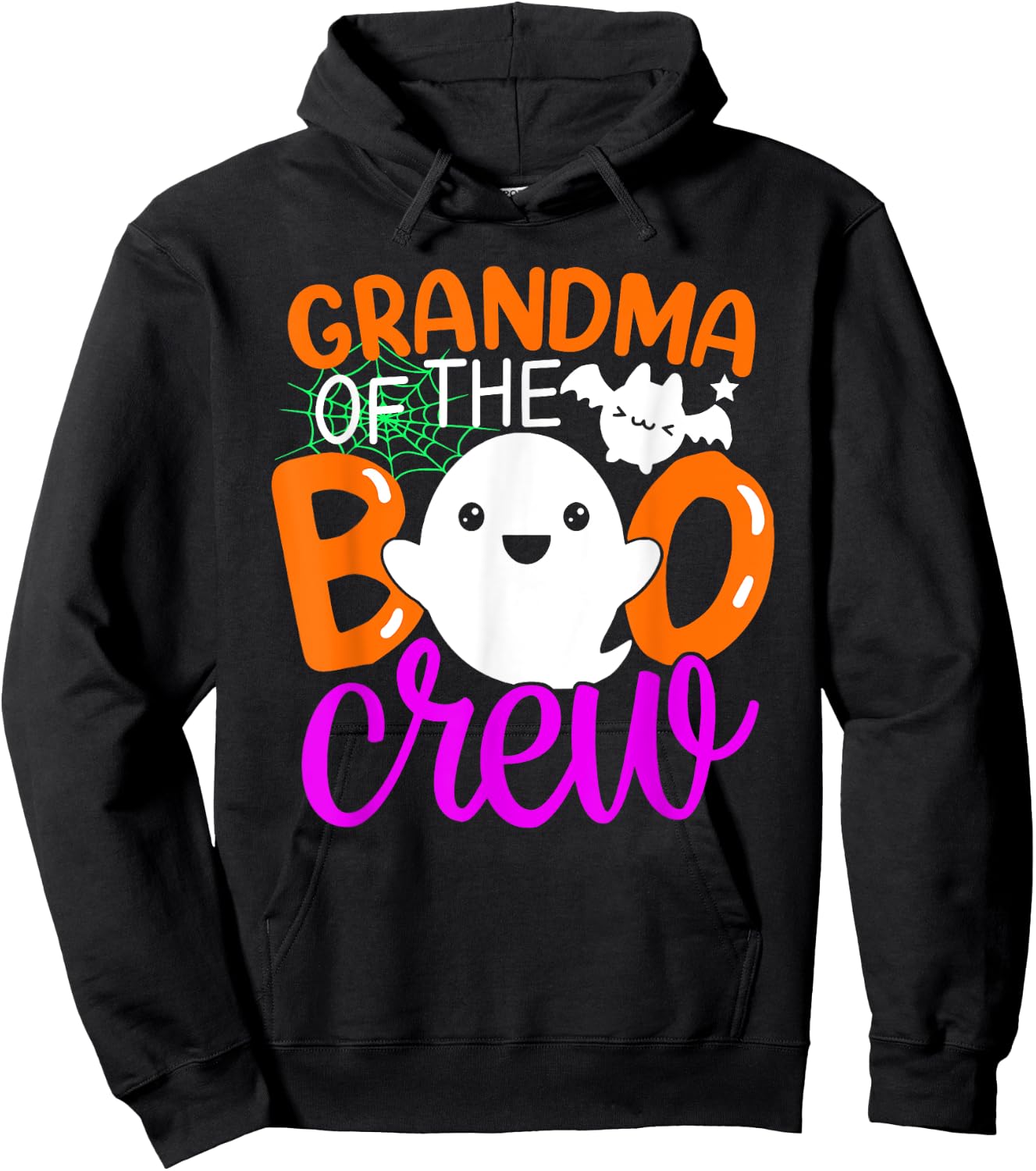 Grandma Of The Boo Crew Shirt Halloween Family Matching Hoodie - Hoodie | Black
