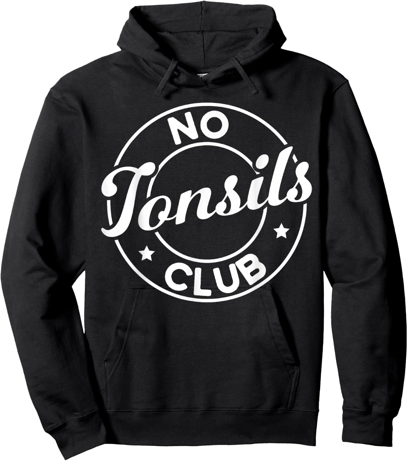 Tonsil Surgery Recovery No Tonsils Club Tonsils Removal Hoodie - Hoodie | Black