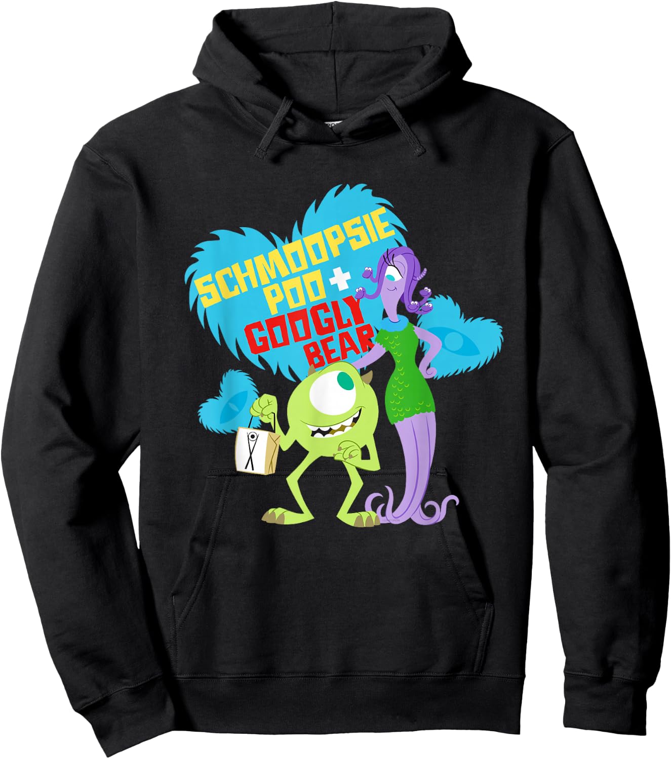 Disney and Pixar's Monsters, Inc. Schmoopsie Poo Googly Bear Hoodie - Hoodie | Black