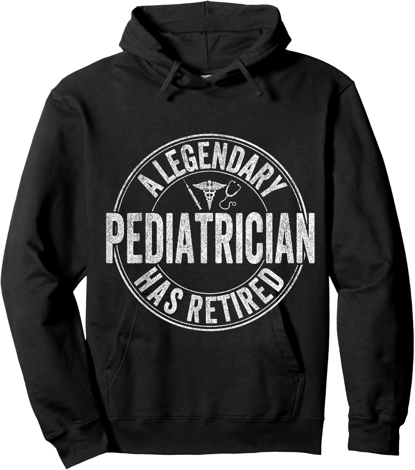 A Legendary Pediatrician Has Retired Pediatrician Retro Hoodie - Hoodie | Black