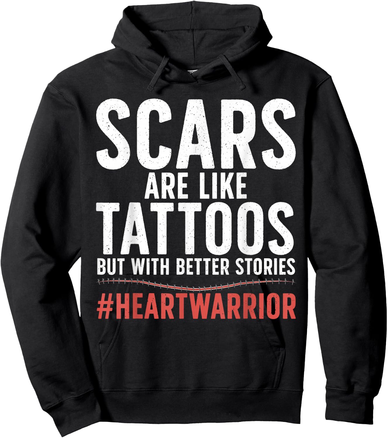 Cool Open Heart Surgery Women Transplant Recovery Hoodie - Hoodie | Black