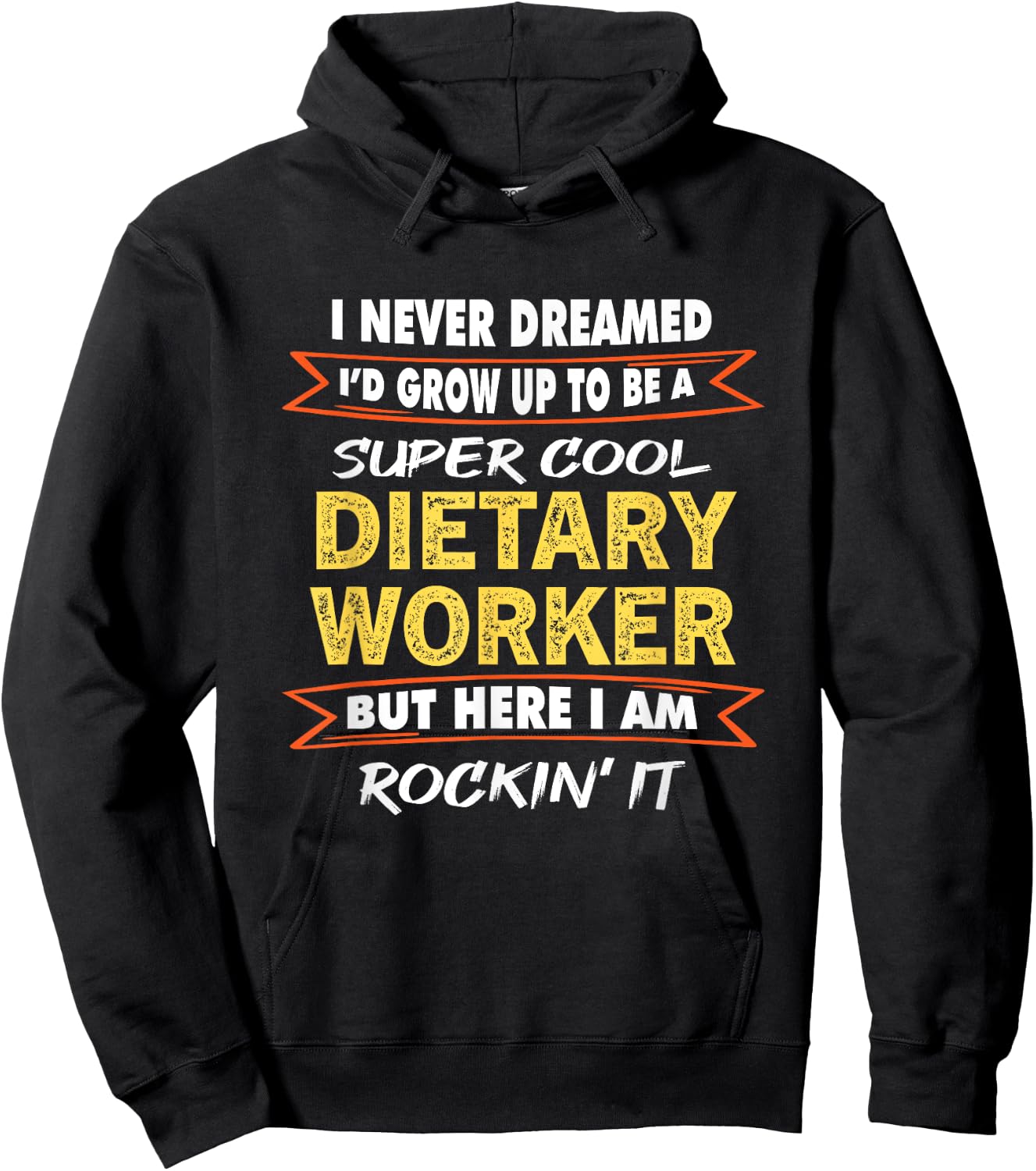 Funny Service Worker Week Appreciation Dietary Worker gifts Hoodie - Hoodie | Black