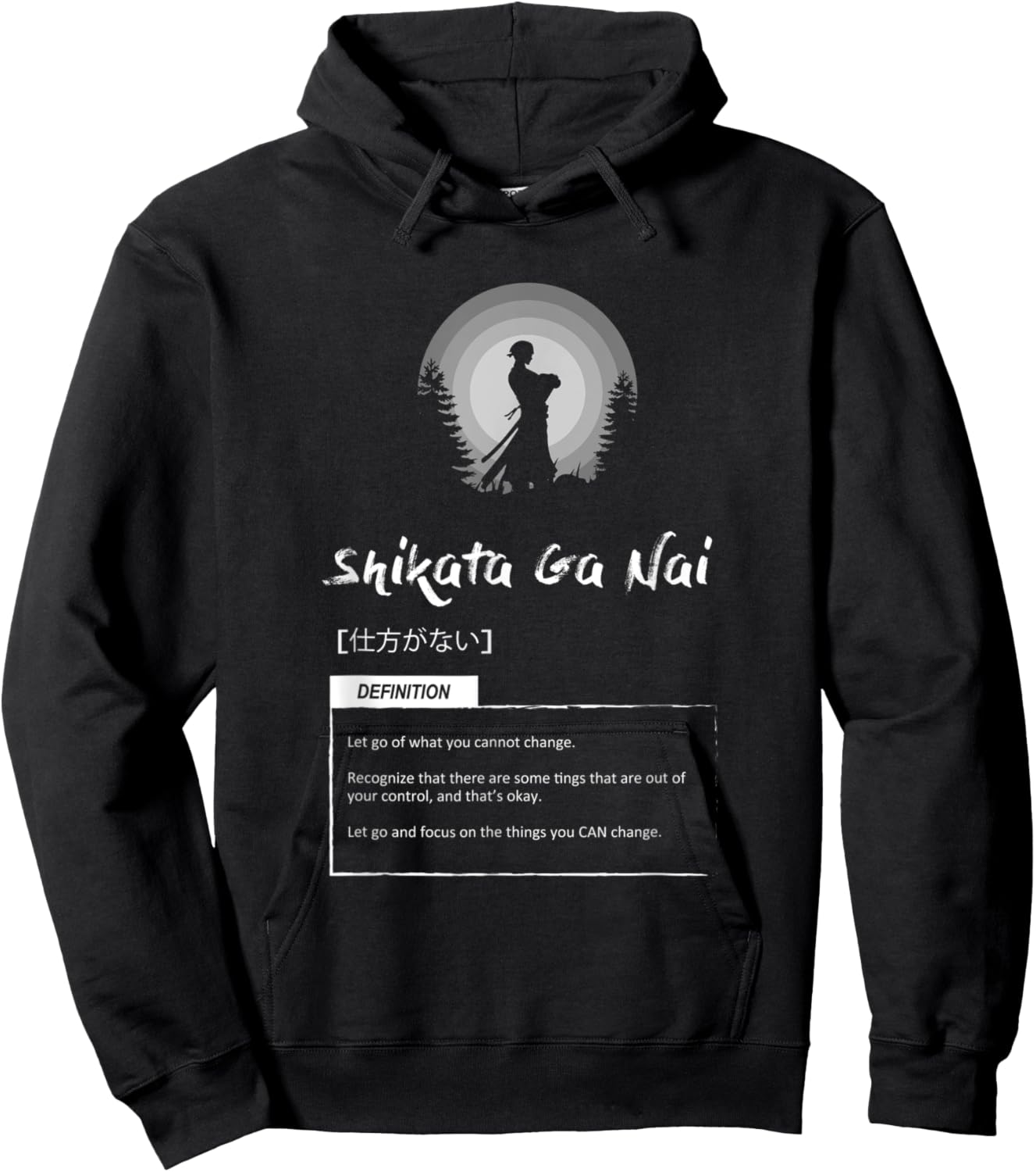 Shikata Ga Nai - Japanese Concept For Success - Motivation Hoodie - Hoodie | Black