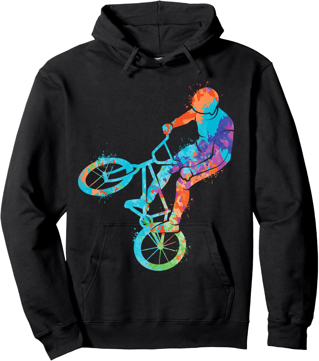 BMX Bicycle Tricks Girls Boys Kids BMX Bike Hoodie - Hoodie | Black