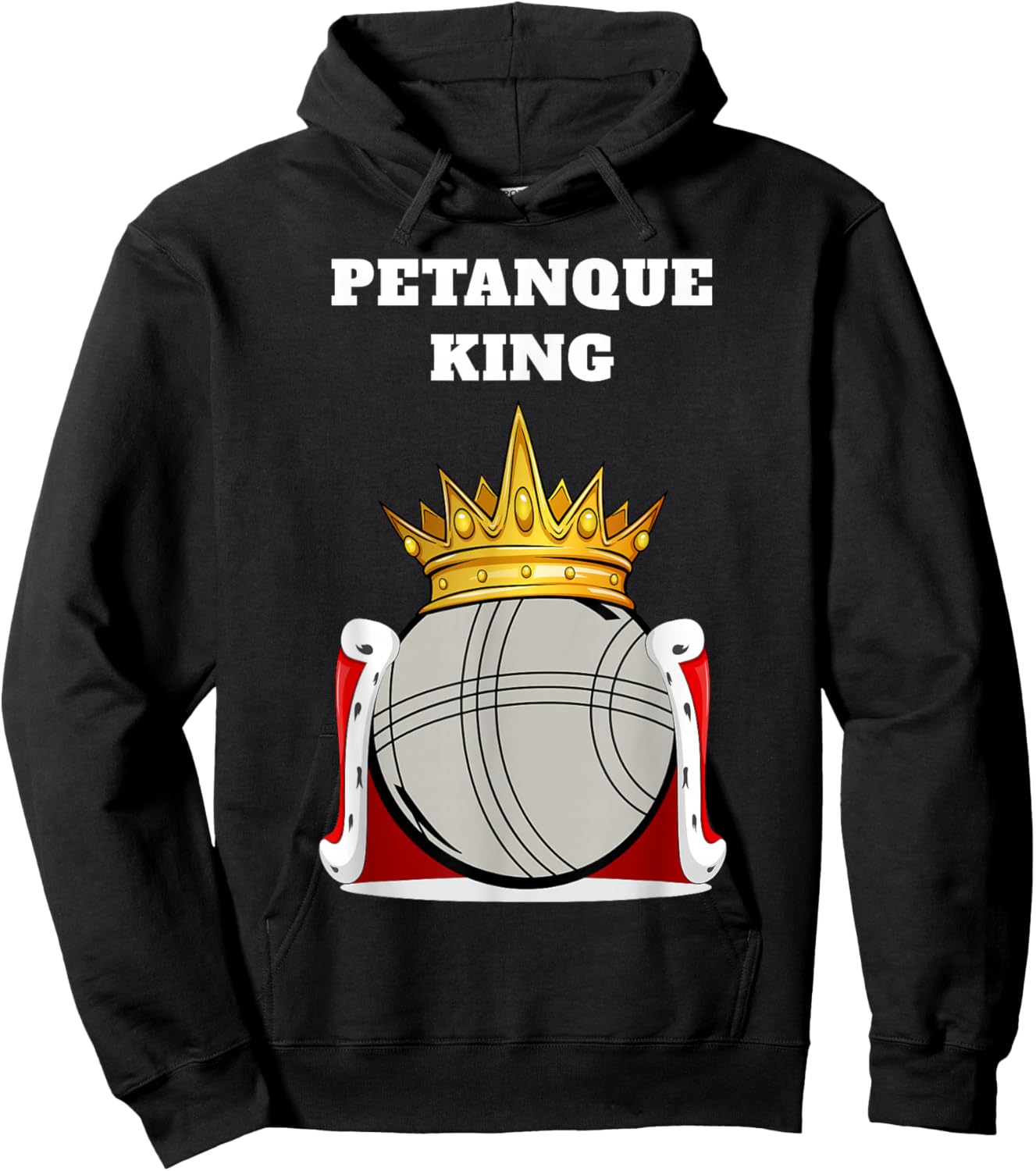 Petanque King | Boys Petanque Design | Petanque Hoodie - Hoodie | Black