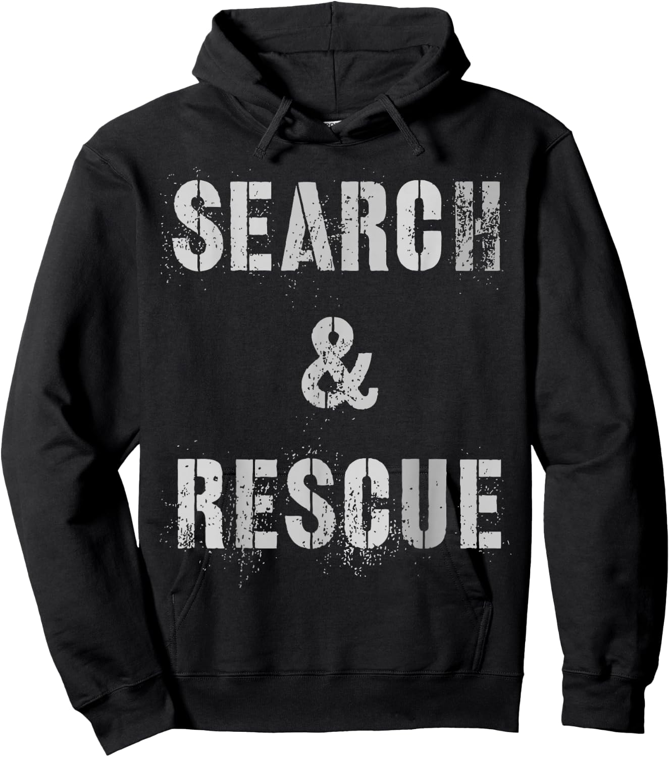 Vintage SEARCH & RESCUE S.A.R Dept Uniform SAR Friends Hoodie - Hoodie | Black