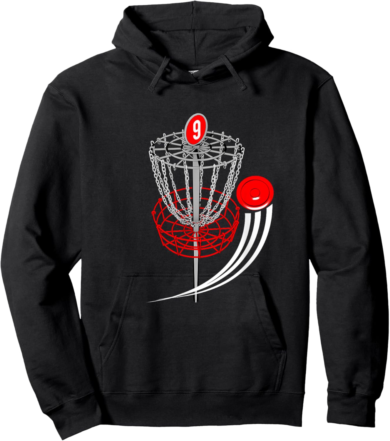 Frolf Shirt - Frisbee Golf T Shirt - Disc Golf Goal Hoodie - Hoodie | Black