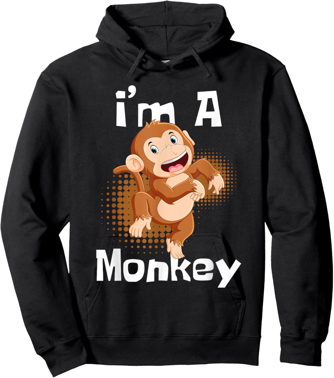 I'm A Monkey - Safari Zoo Animal Lover Primate Zookeeper Hoodie - Hoodie | Black