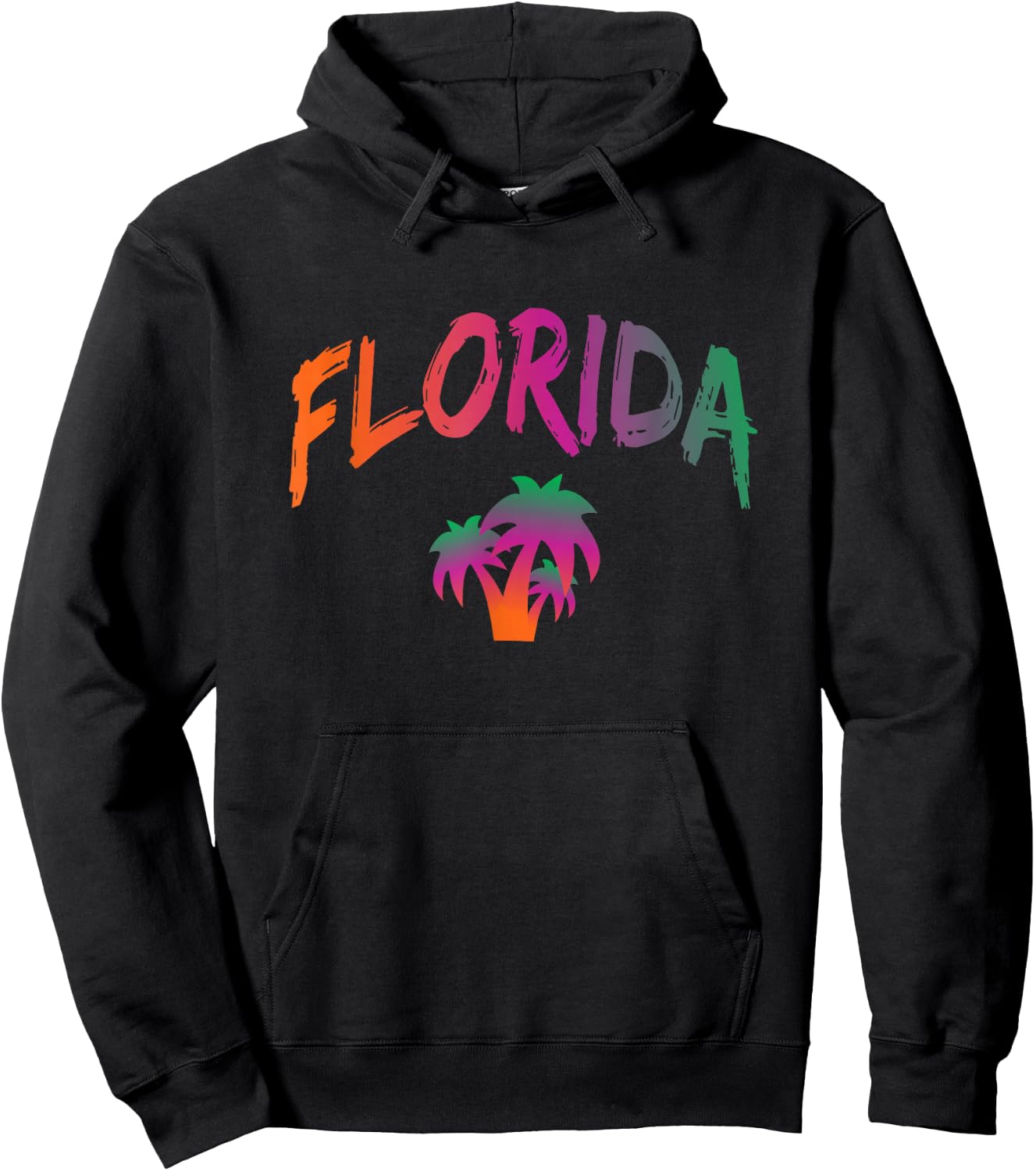 Florida - The Sunshine State - Tie Dye Text Print - Classic Hoodie - Hoodie | Black