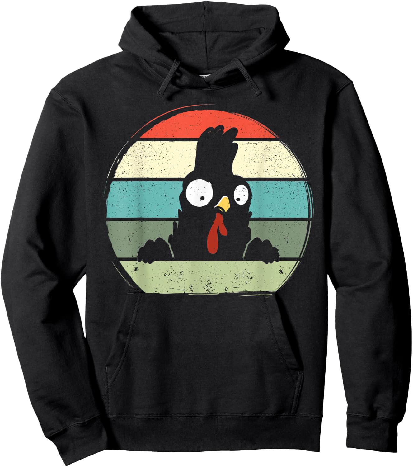 Funny Chicken Farming Retro Chicken Farmer Girls Boys Men Hoodie - Hoodie | Black