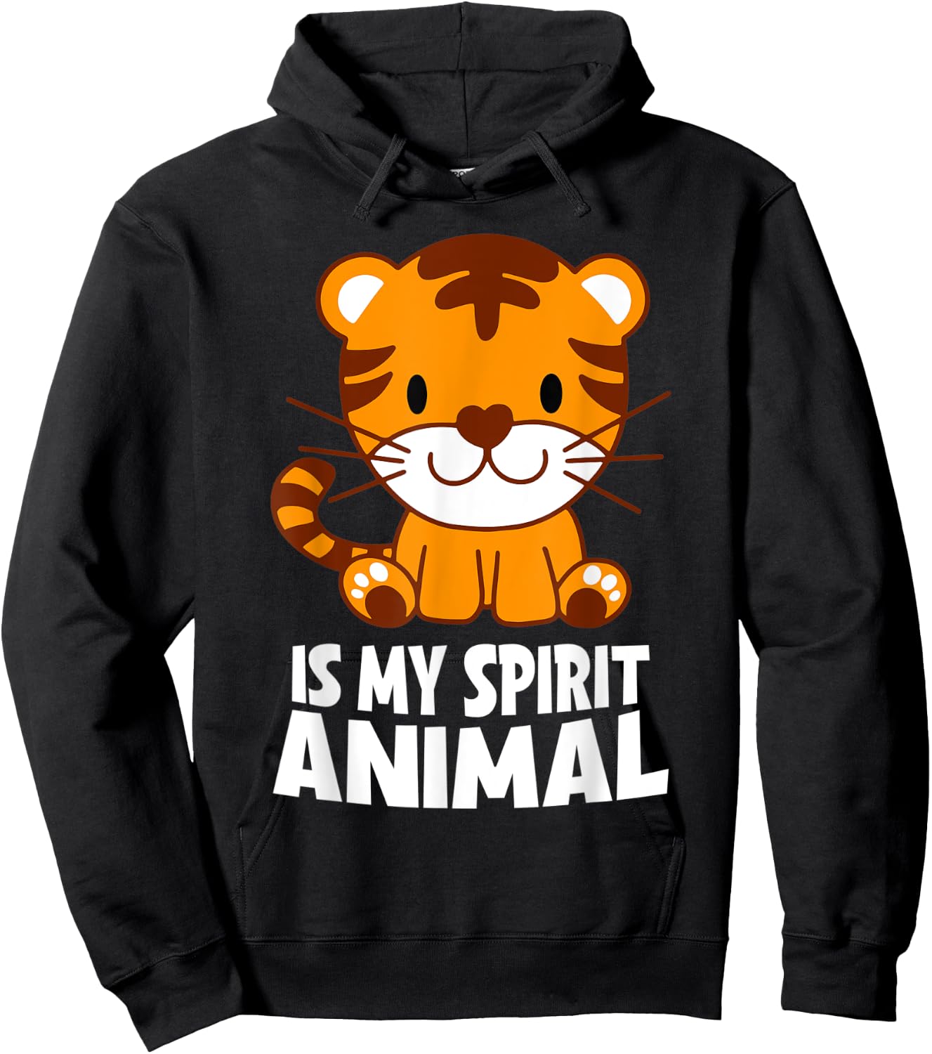 Tiger Is My Spirit Animal I Little Tiger I Kids Tiger Hoodie - Hoodie | Black