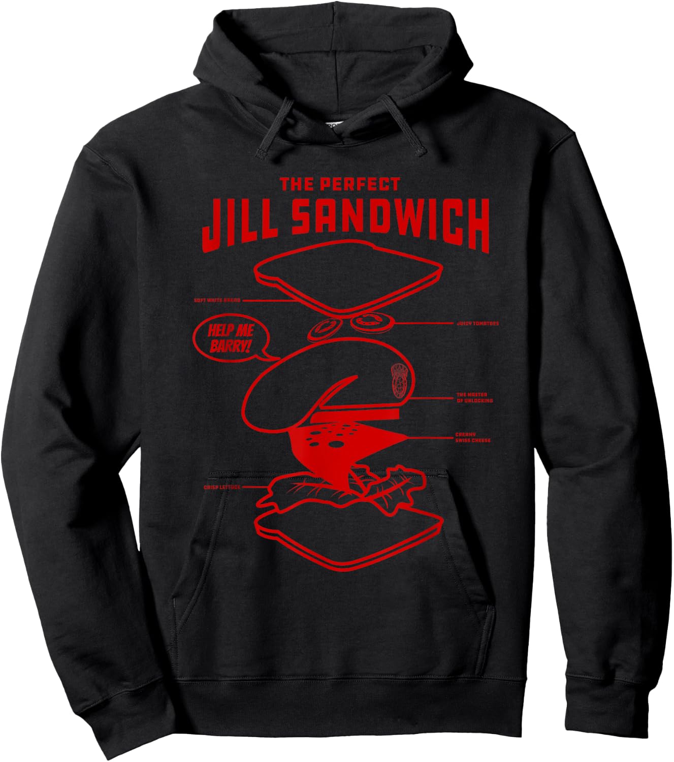 The Perfect Jill Sandwich Hoodie - Hoodie | Black