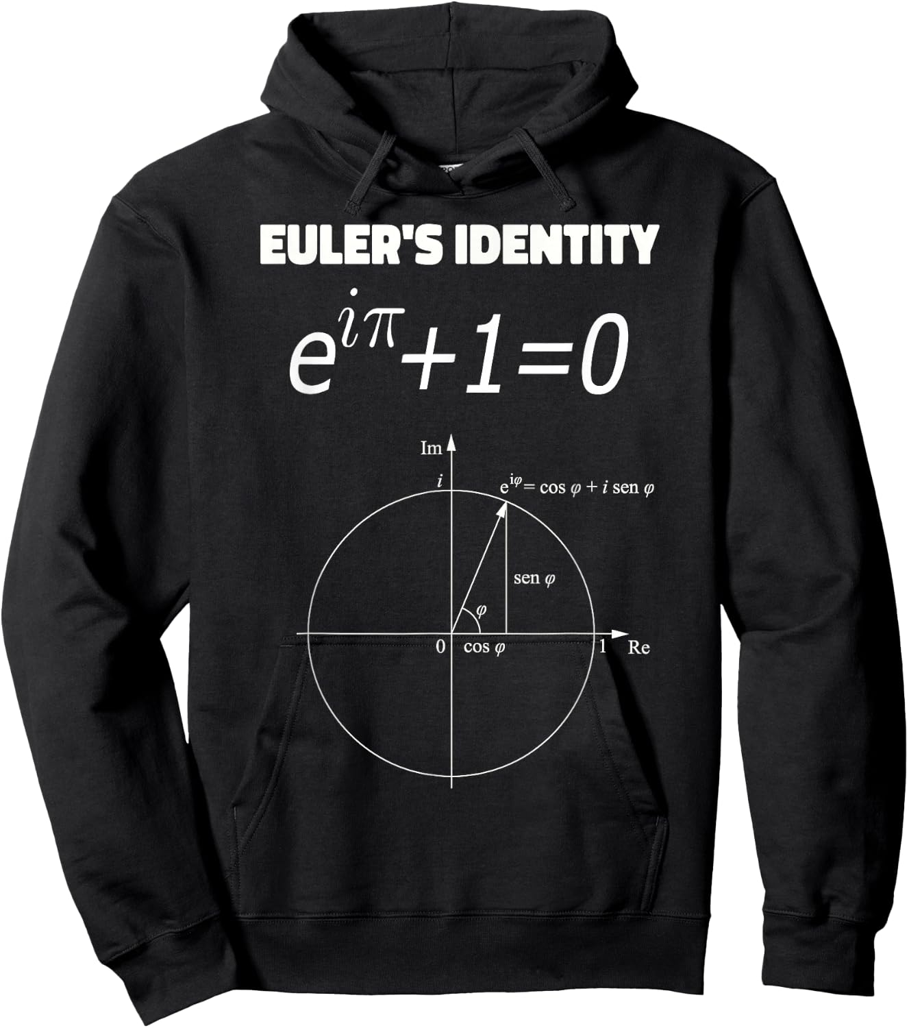 Euler's Identity Math Equation Hoodie - Hoodie | Black