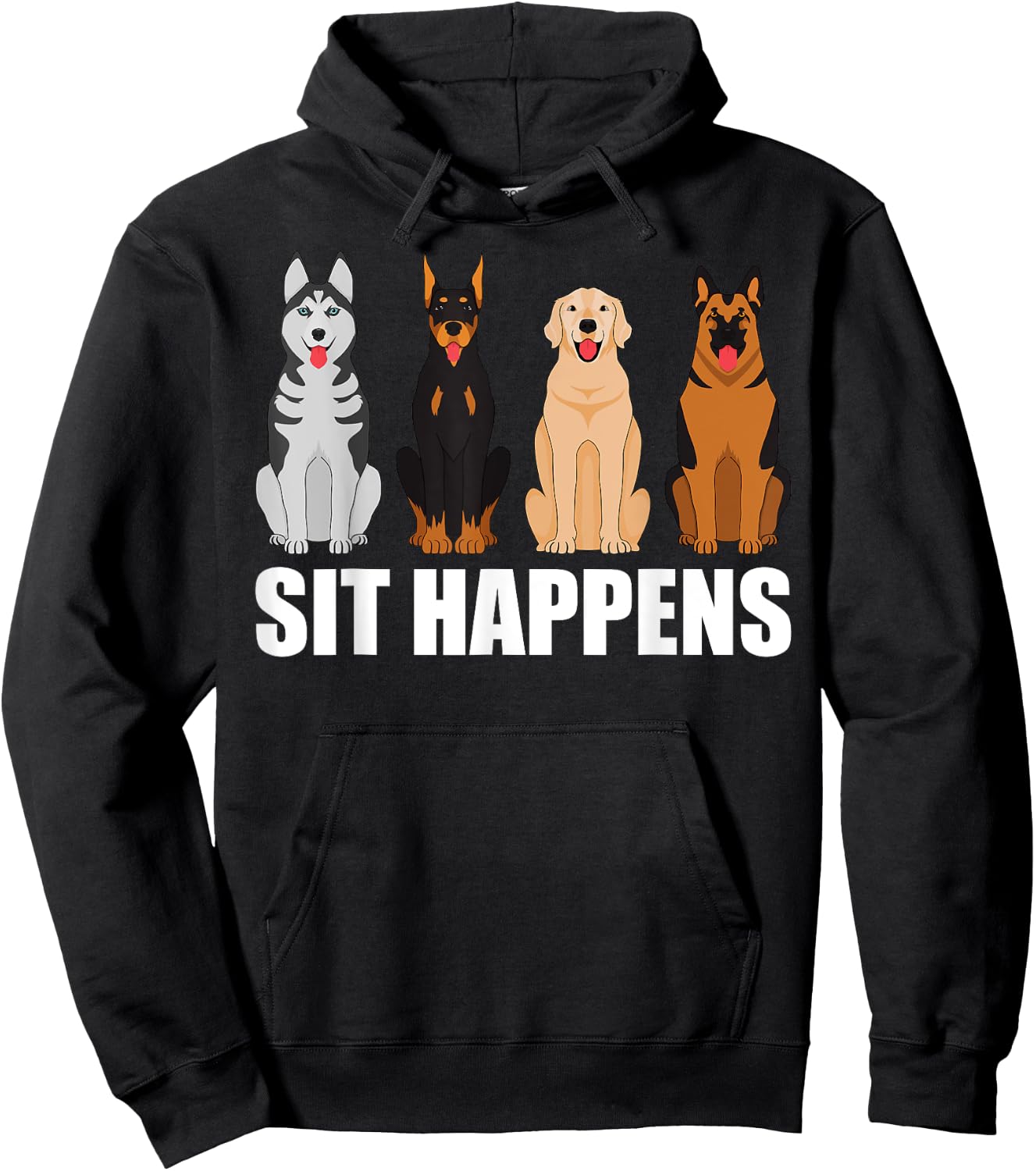 Funny Dog Training Art Women Dog Lover Puppy Pet Hoodie - Hoodie | Black