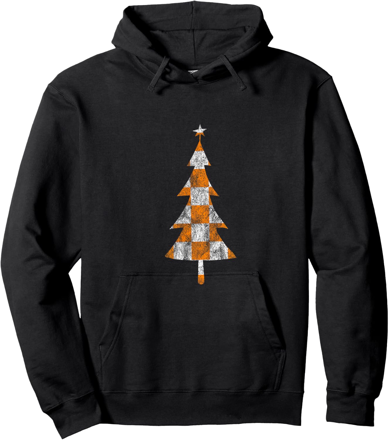Tennessee State Flag Home Shirt Co. Tennessee Christmas Trees - Black, Small, -Adults, Short Sleeve, , Classic Fit, Cotton 60% Polyester 40% Hoodie - Hoodie | Black
