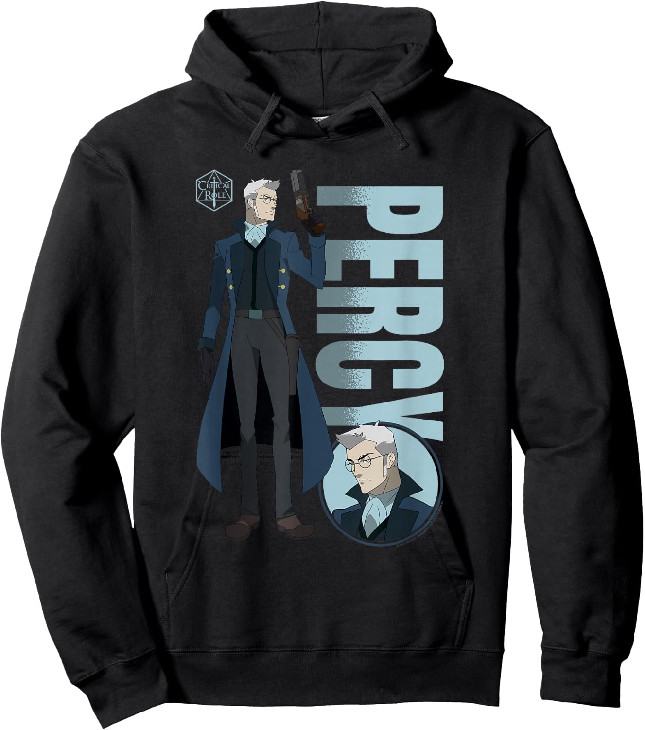 The Legend of Vox Machina Percy with Name Hoodie - Hoodie | Black