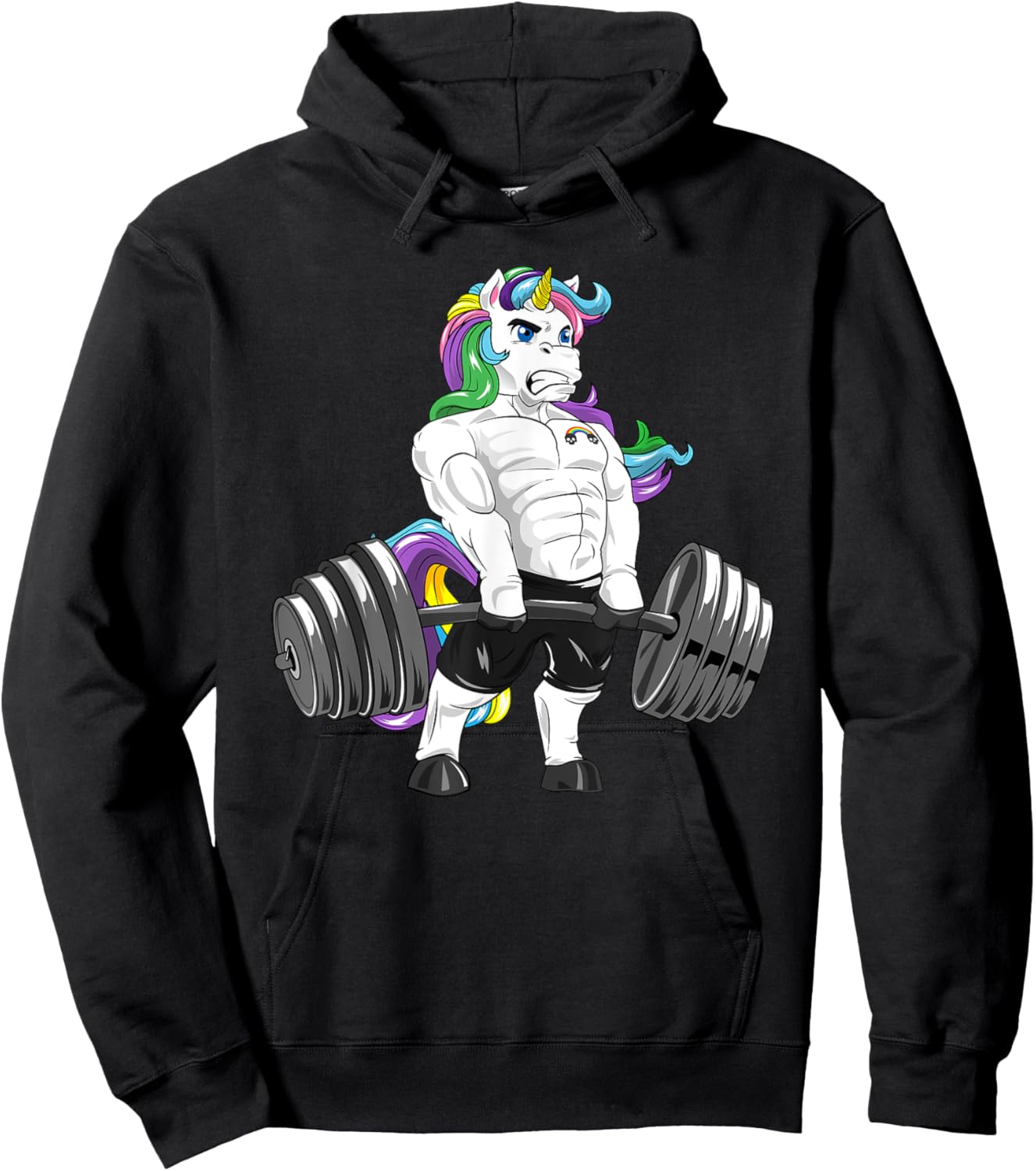 Unicorn Deadlift Workout Bodybuilder Hoodie - Hoodie | Black