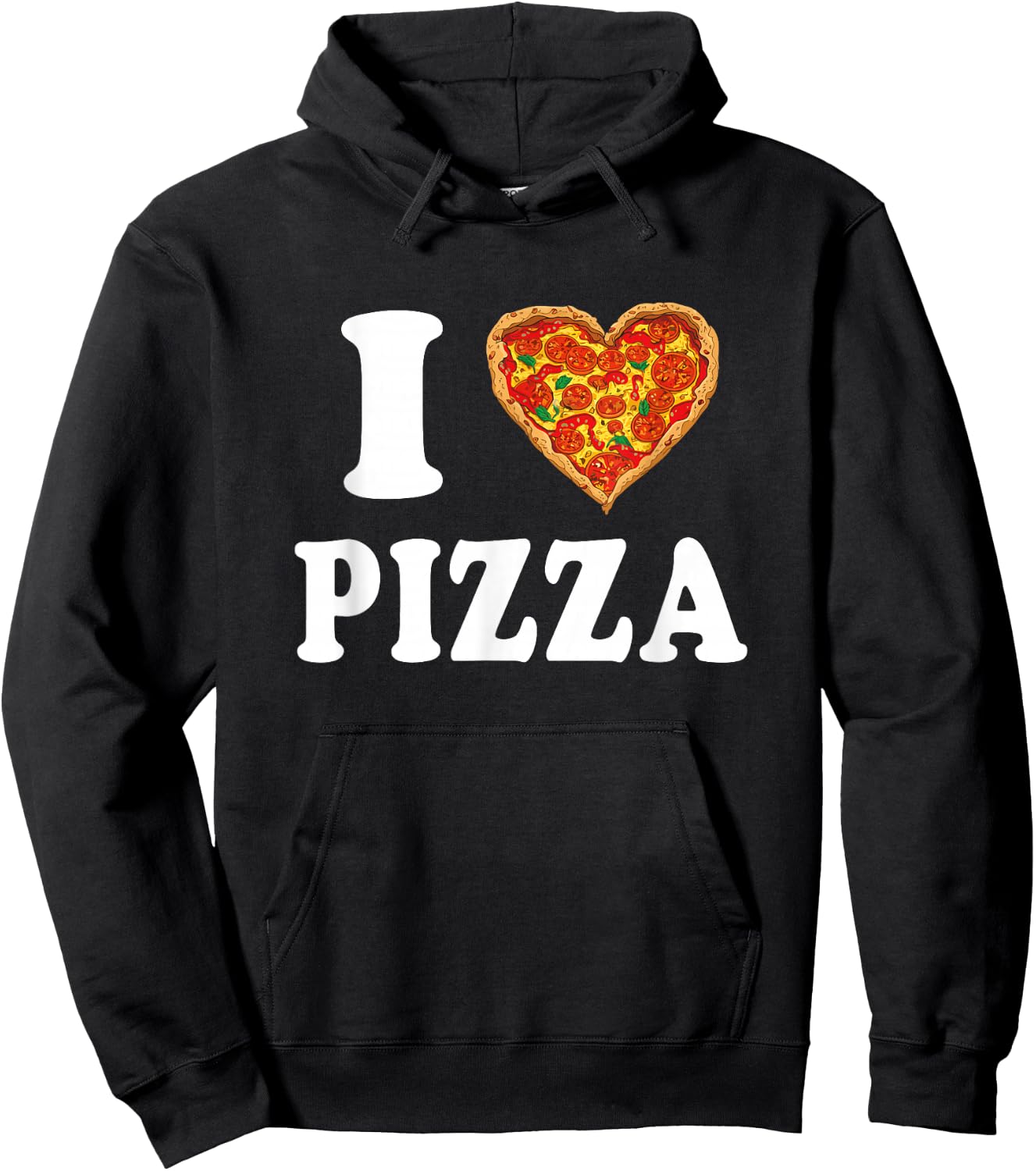 I Love Pizza Hoodie - Hoodie | Black