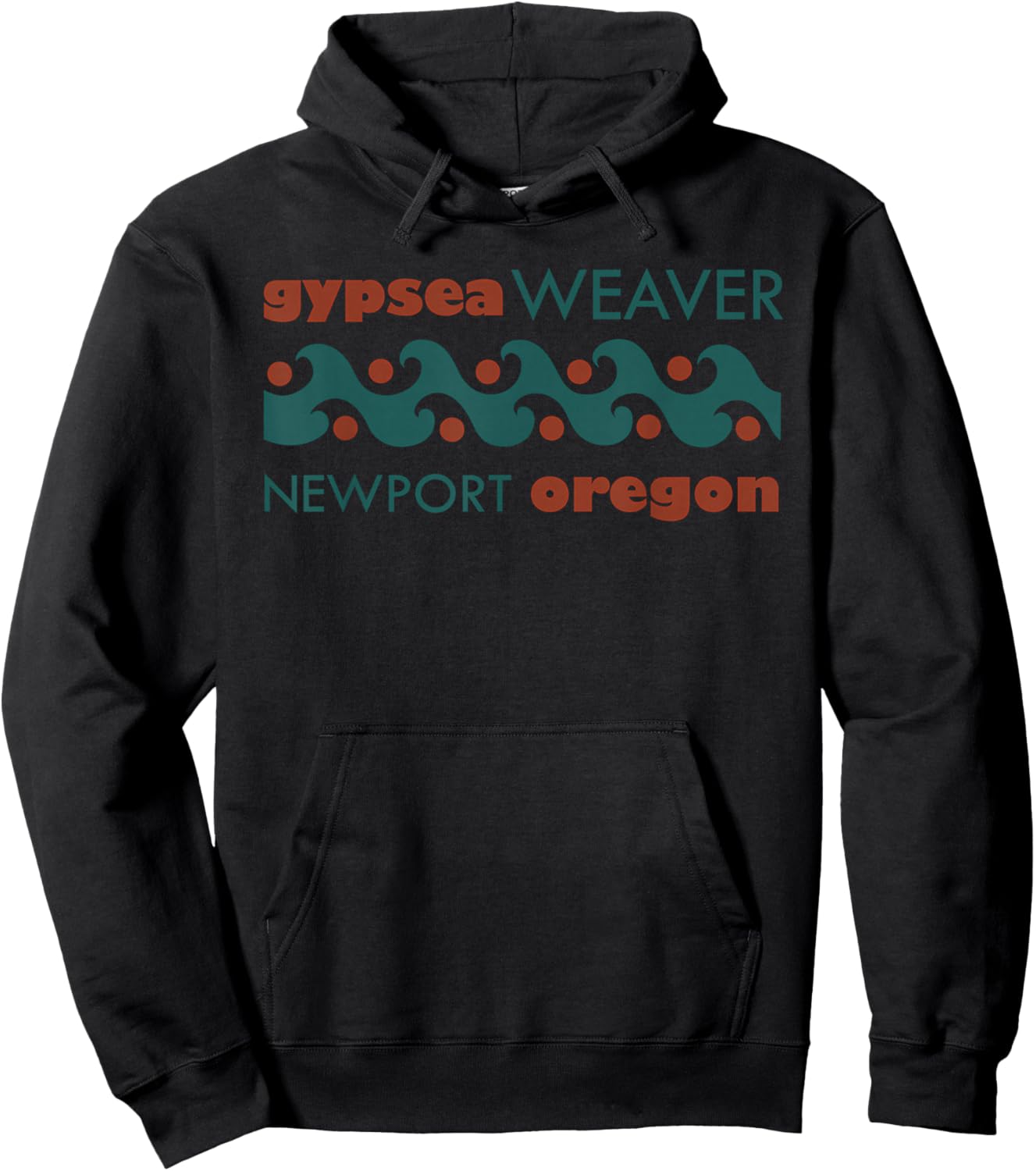 Gypsea Weaver Recycled Fishing Rope Artist Newport Oregon Hoodie - Hoodie | Black