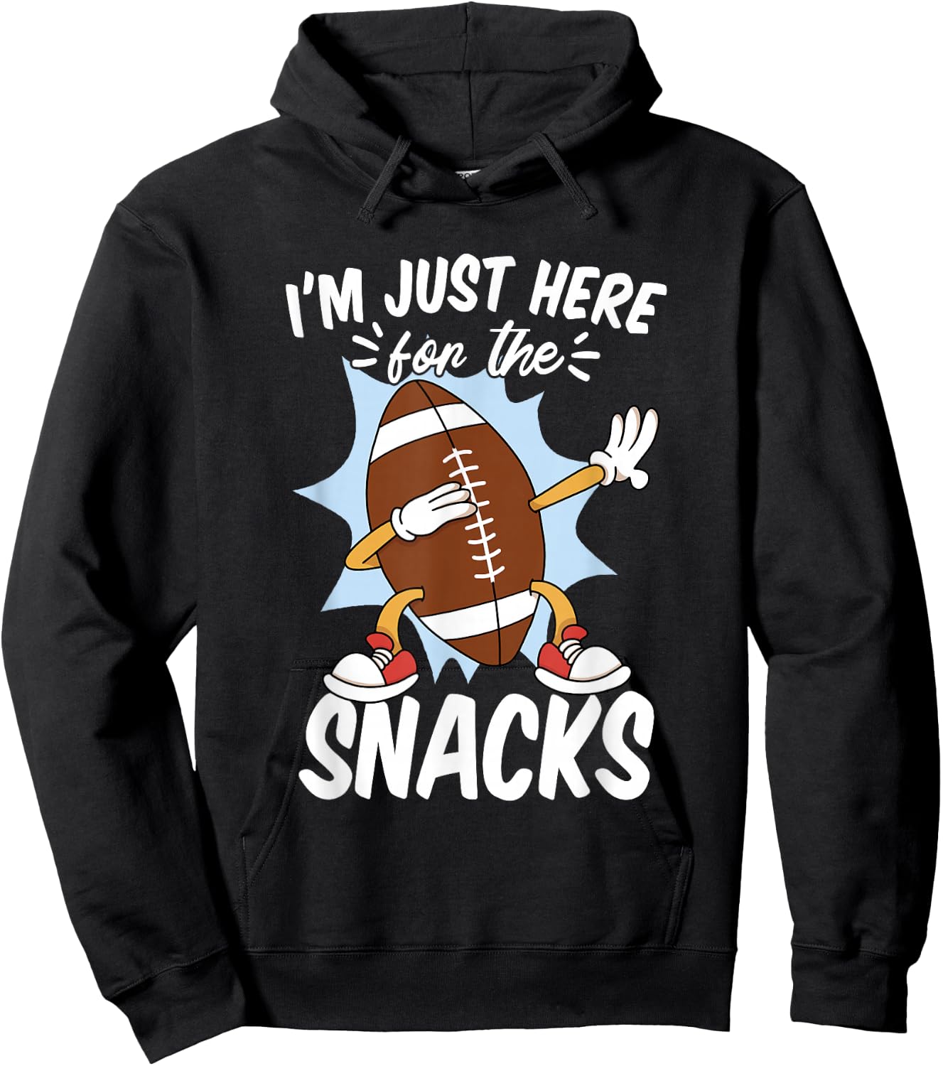 I'm Just Here for the Snacks Hoodie - Hoodie | Black