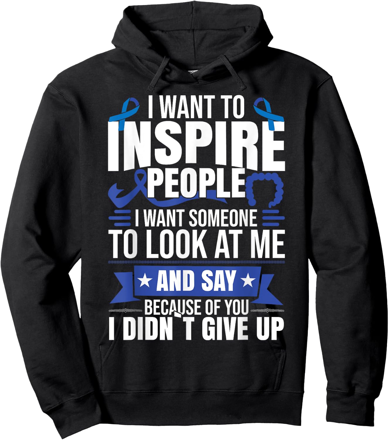 Colon Colorectal Cancer Hoodie - Hoodie | Black