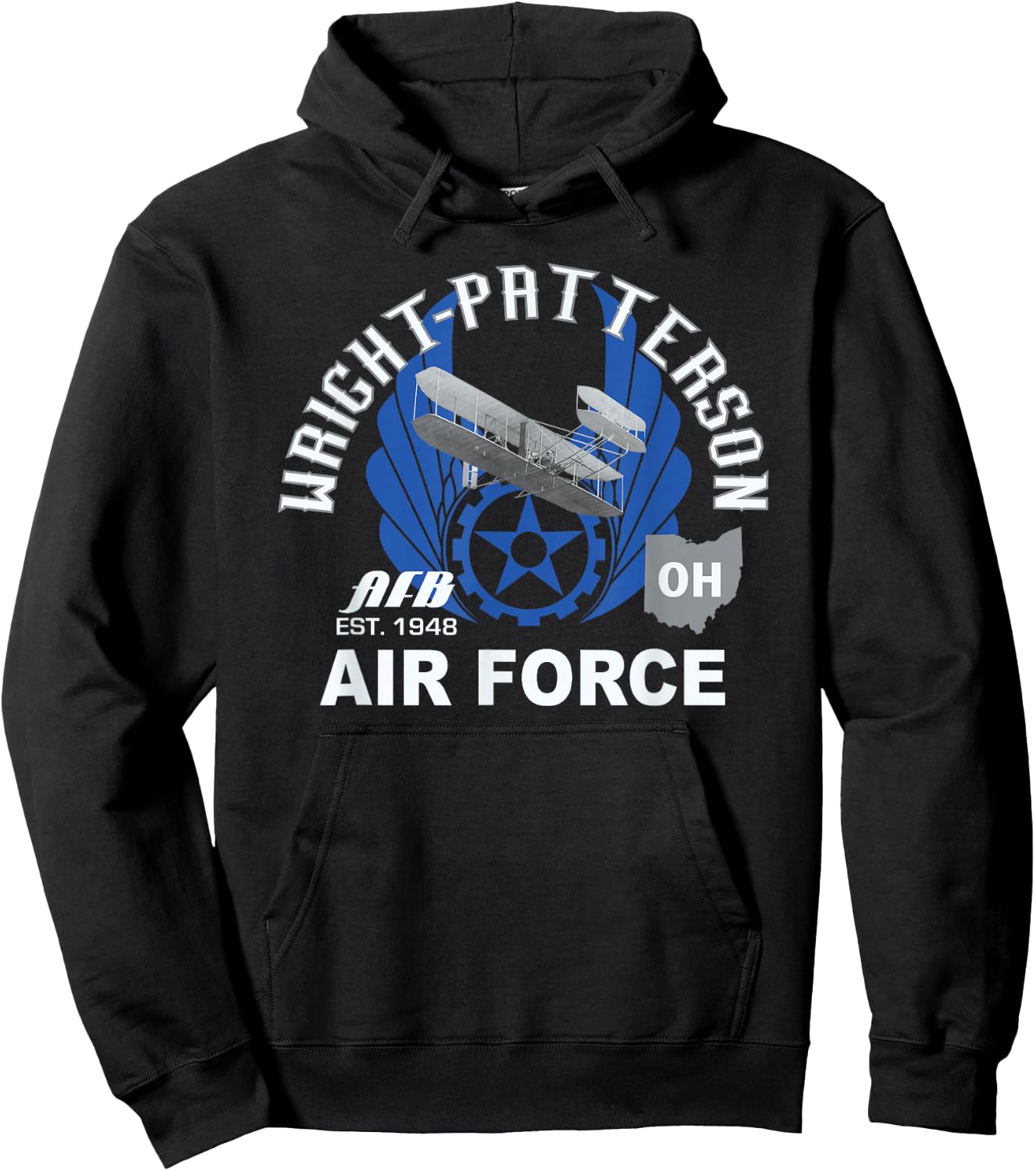 Wright Patterson Afb Air Force Hoodie - Hoodie | Black
