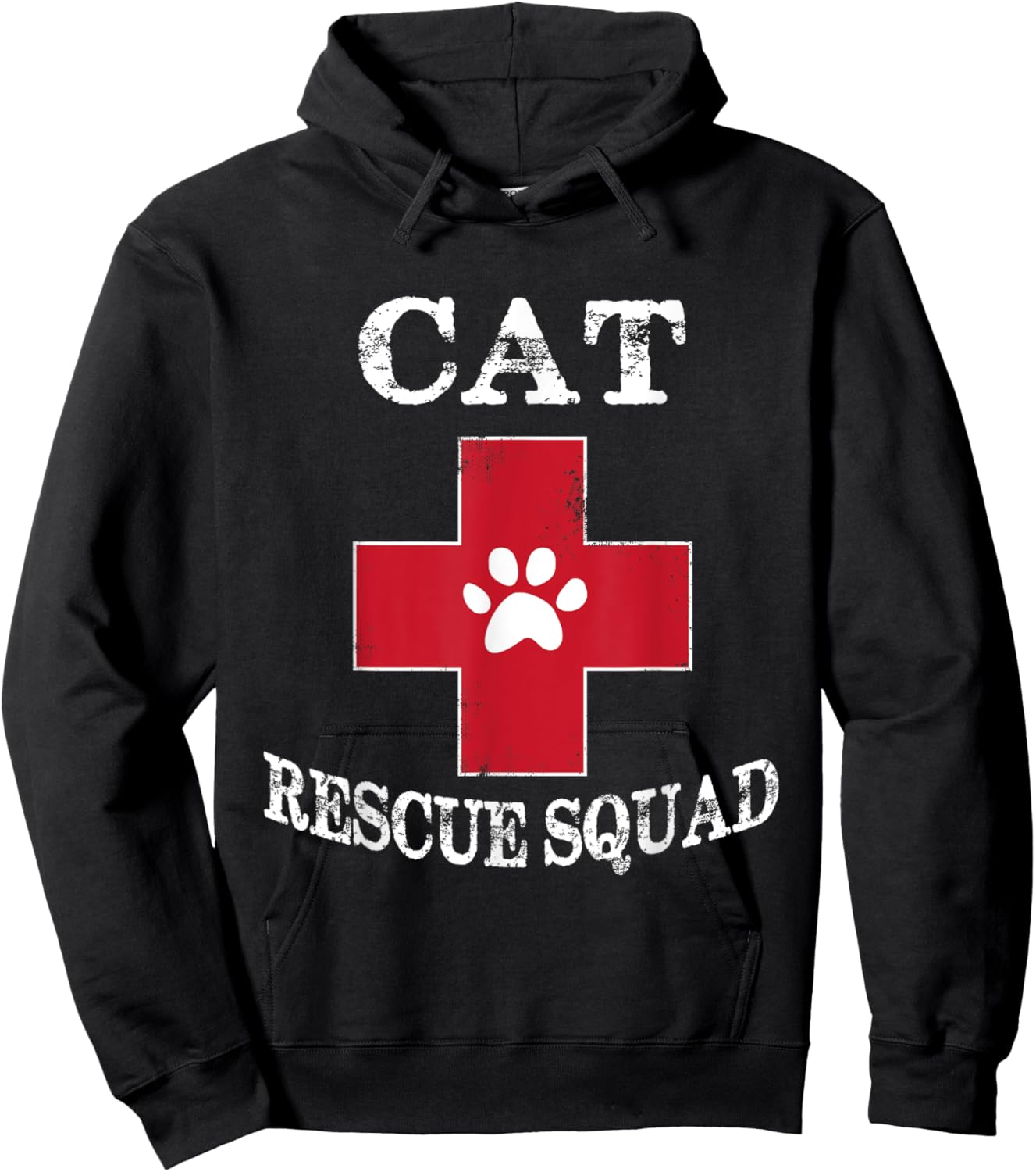 Animal Rescue Shirt - Cat Rescue Squad T shirts Women Girls Kids Hoodie - Hoodie | Black