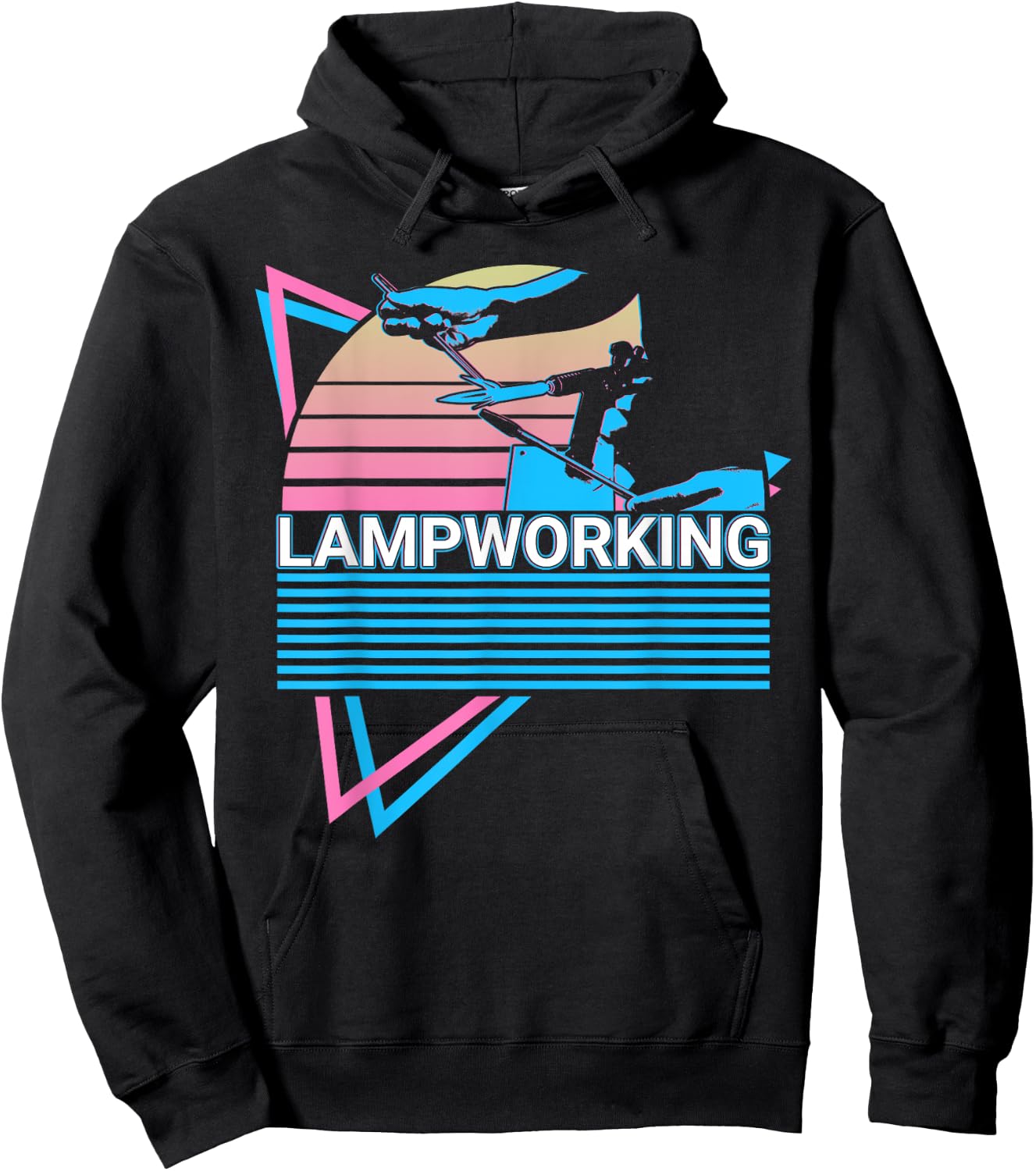 Lampworking Retro Hoodie - Hoodie | Black