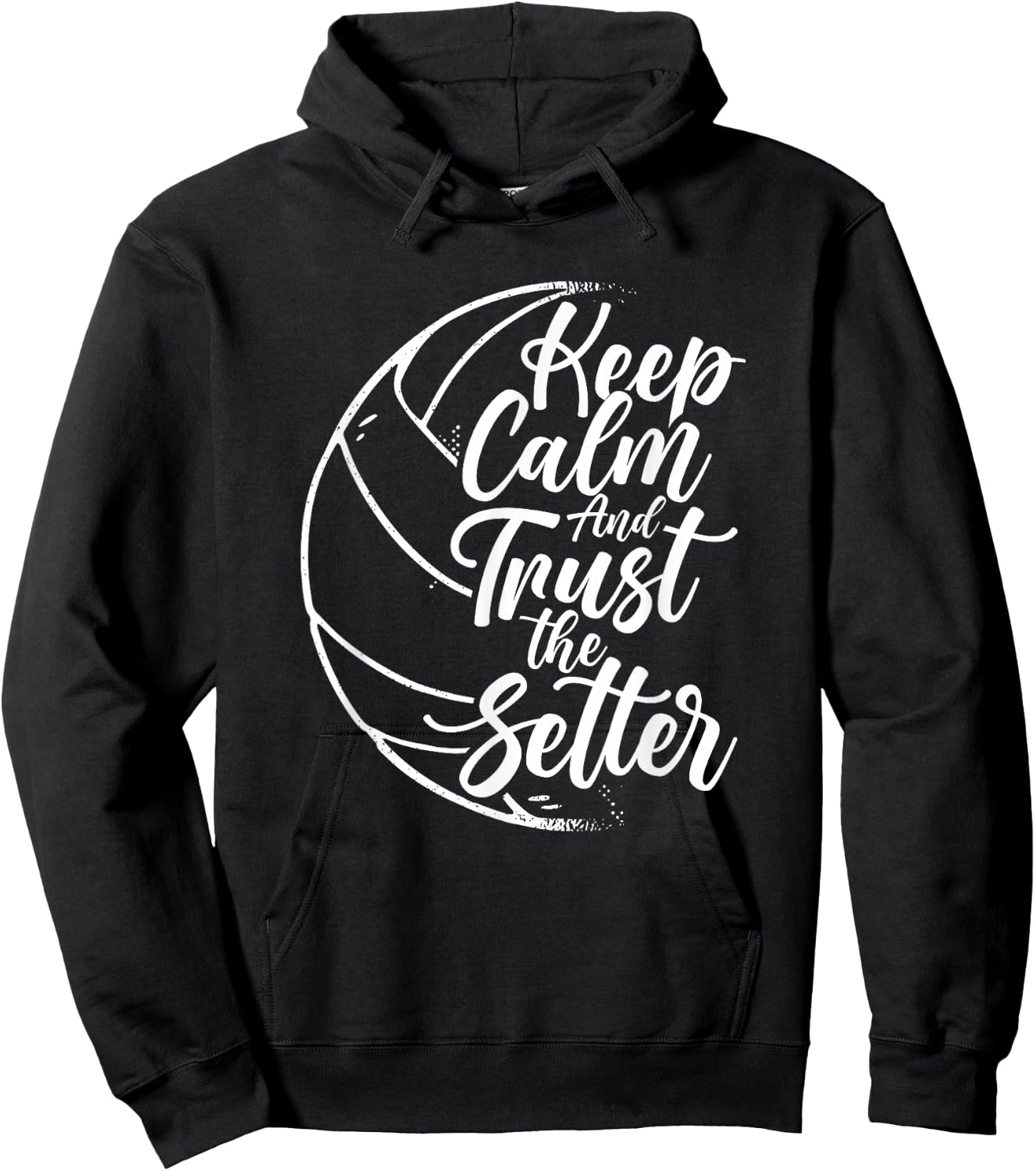 Keep Calm And Trust The Setter Player Volleyball Beach Hoodie - Hoodie | Black