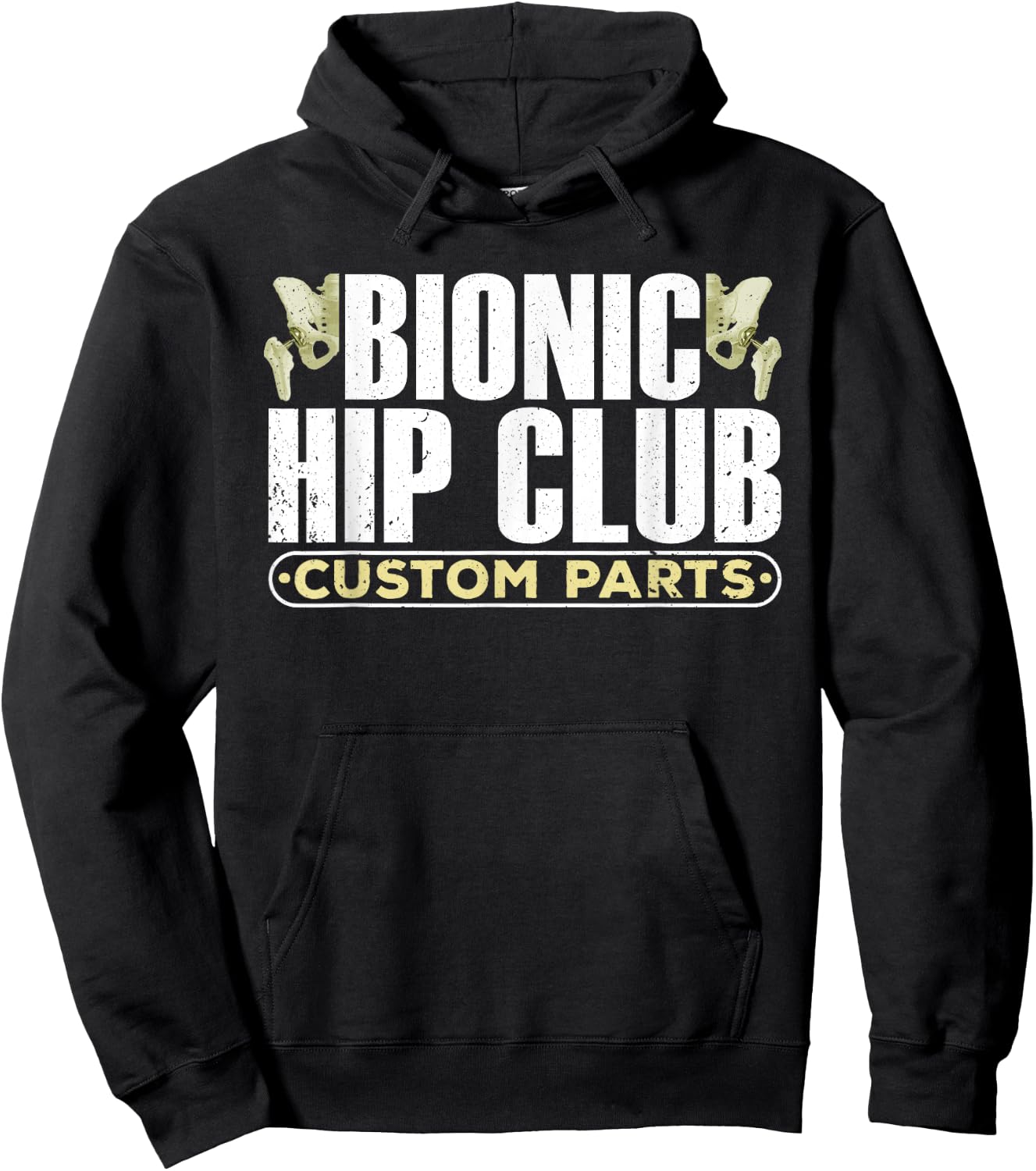 Funny Hip Surgery Art Women Hip Replacement Recovery Hoodie - Hoodie | Black