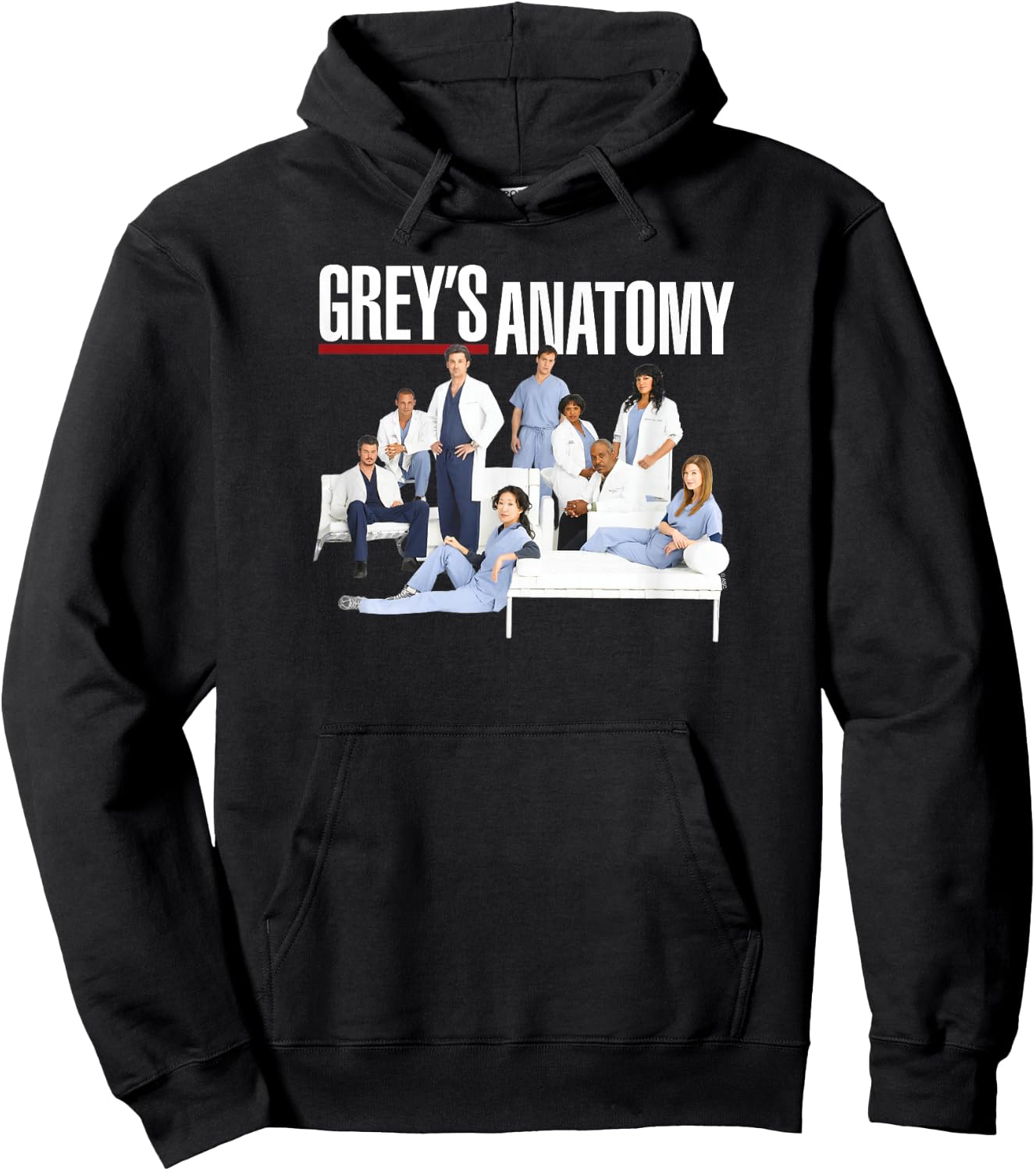 Grey's Anatomy Group with Logo Hoodie - Hoodie | Black