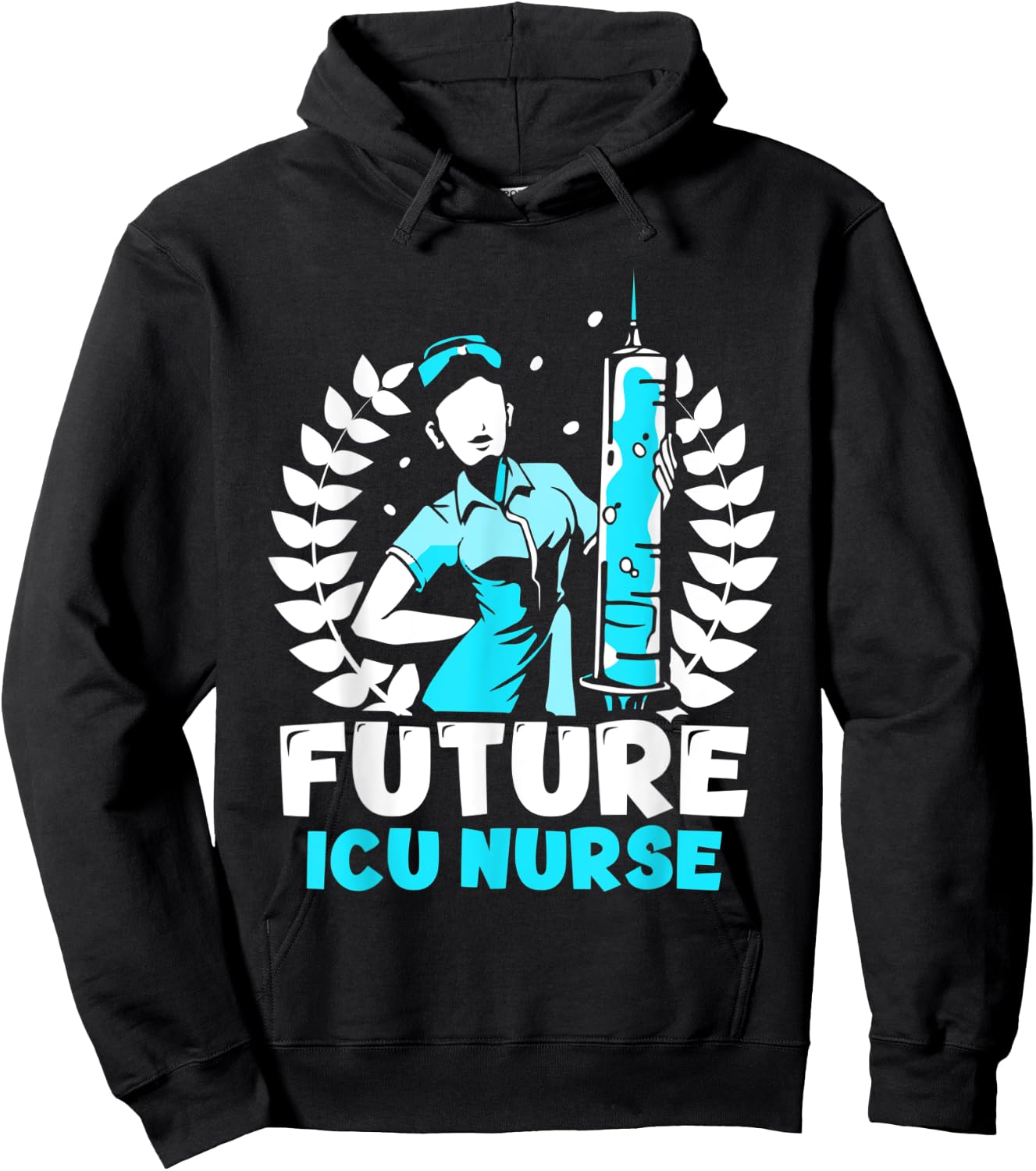 Future Icu Nurse Hospital Ice Nursing Intensive Care Hoodie - Hoodie | Black